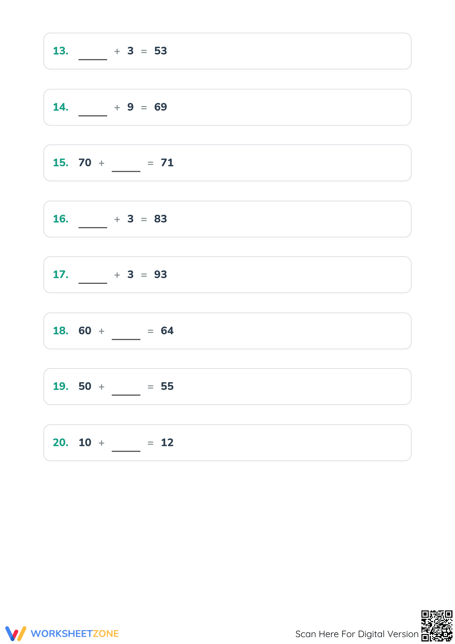 Printable Place Value Practice Worksheet | Grade 2 Math - Page 3