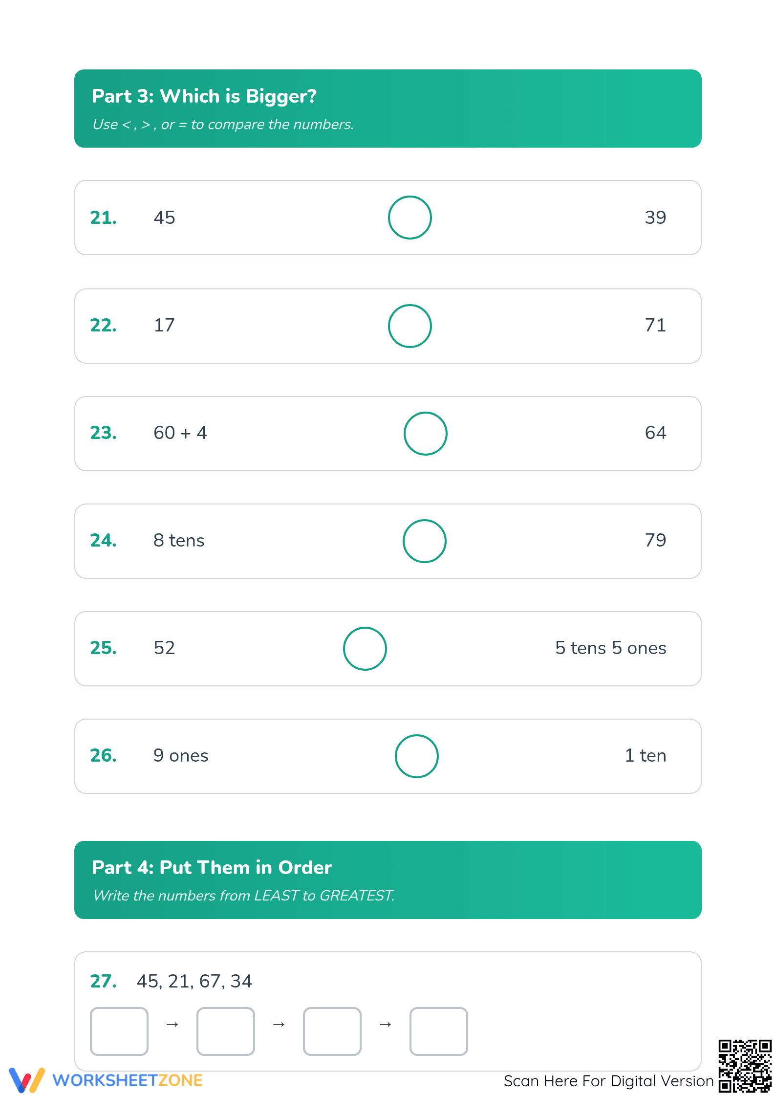 Printable Place Value Practice Worksheet | Grade 2 Math - Page 4