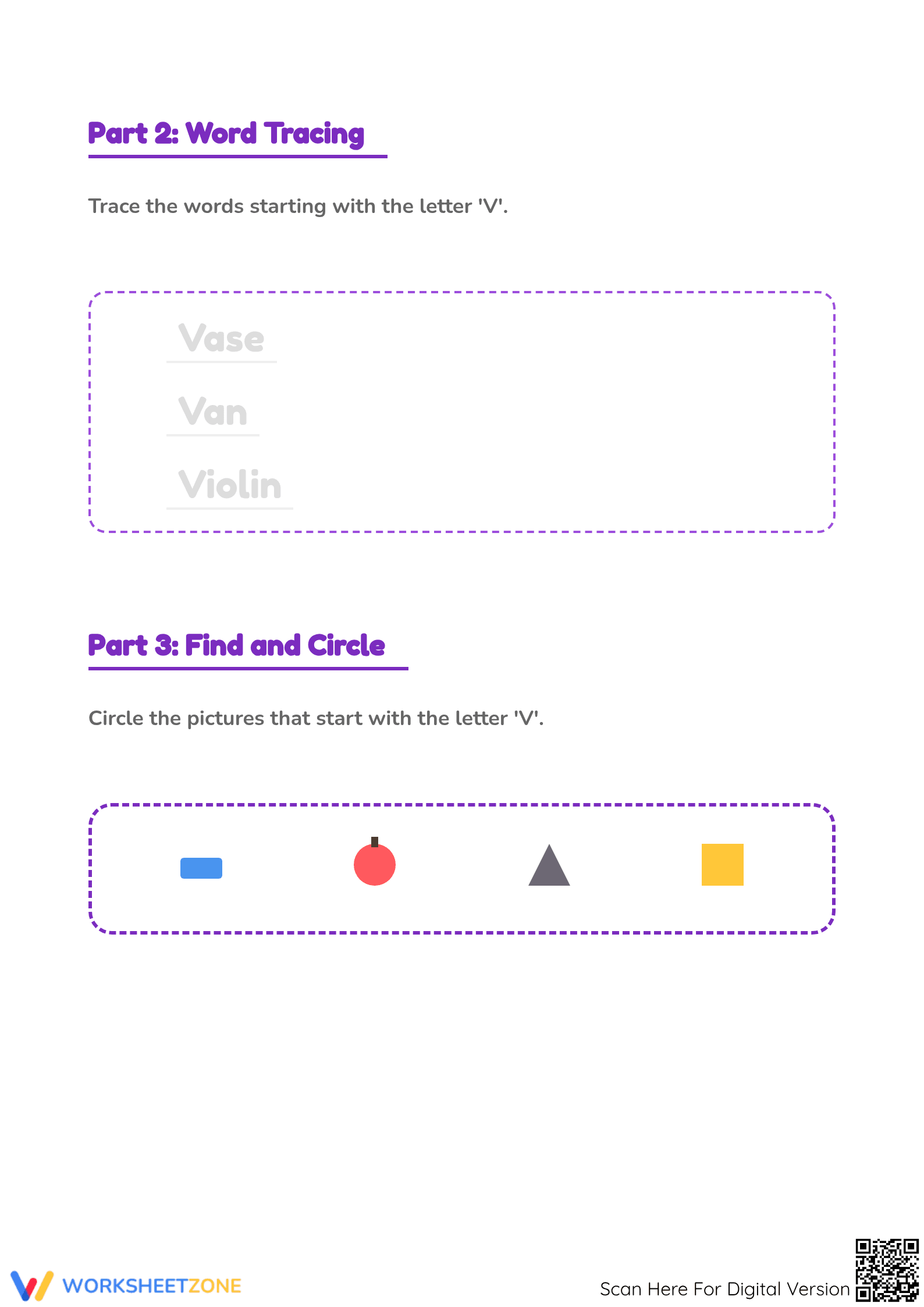 Preschool Letter V Worksheet — Essential No-Prep Printable - Page 3