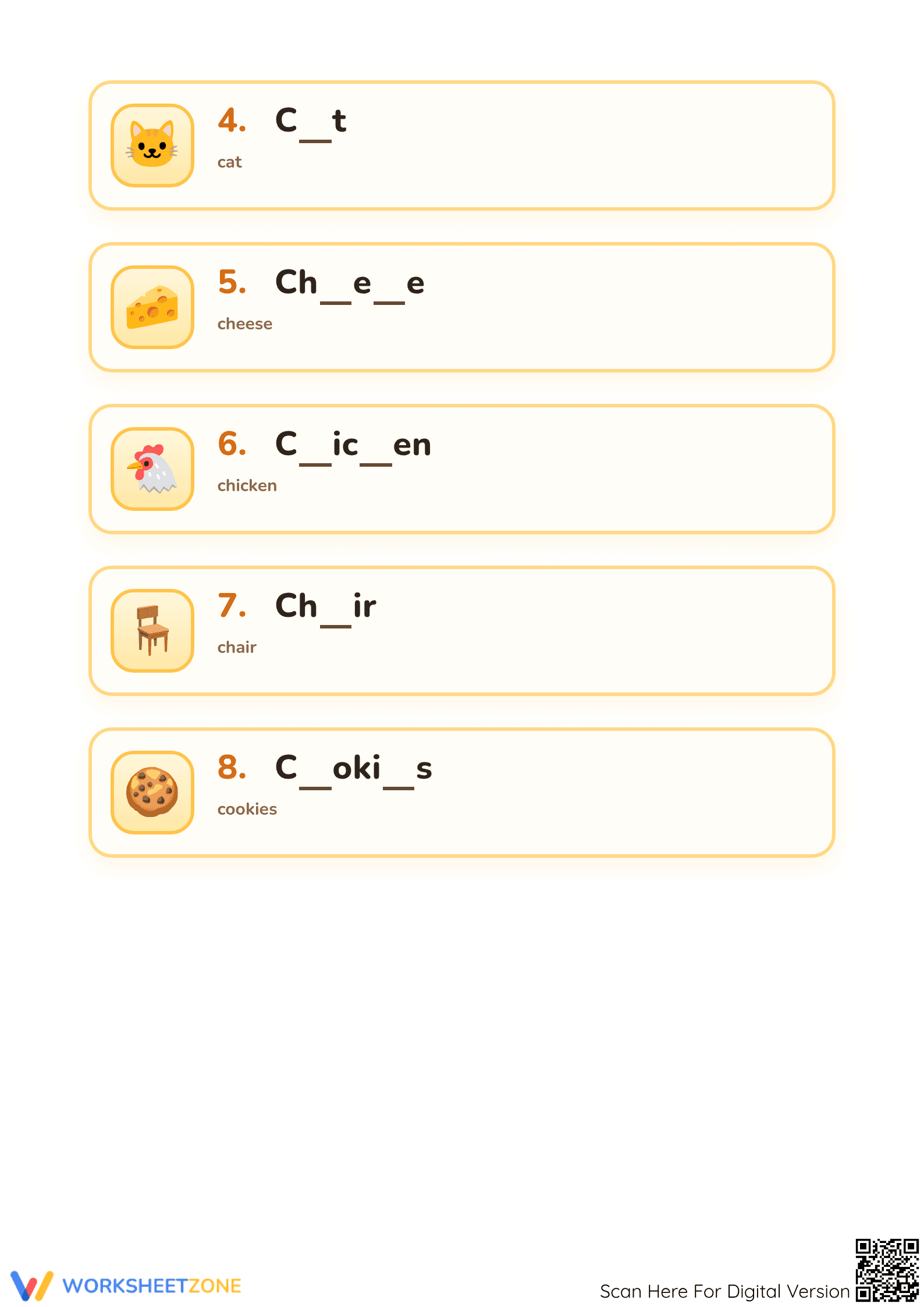 Printable Letter C Spelling Worksheet | Preschool Ready - Page 2
