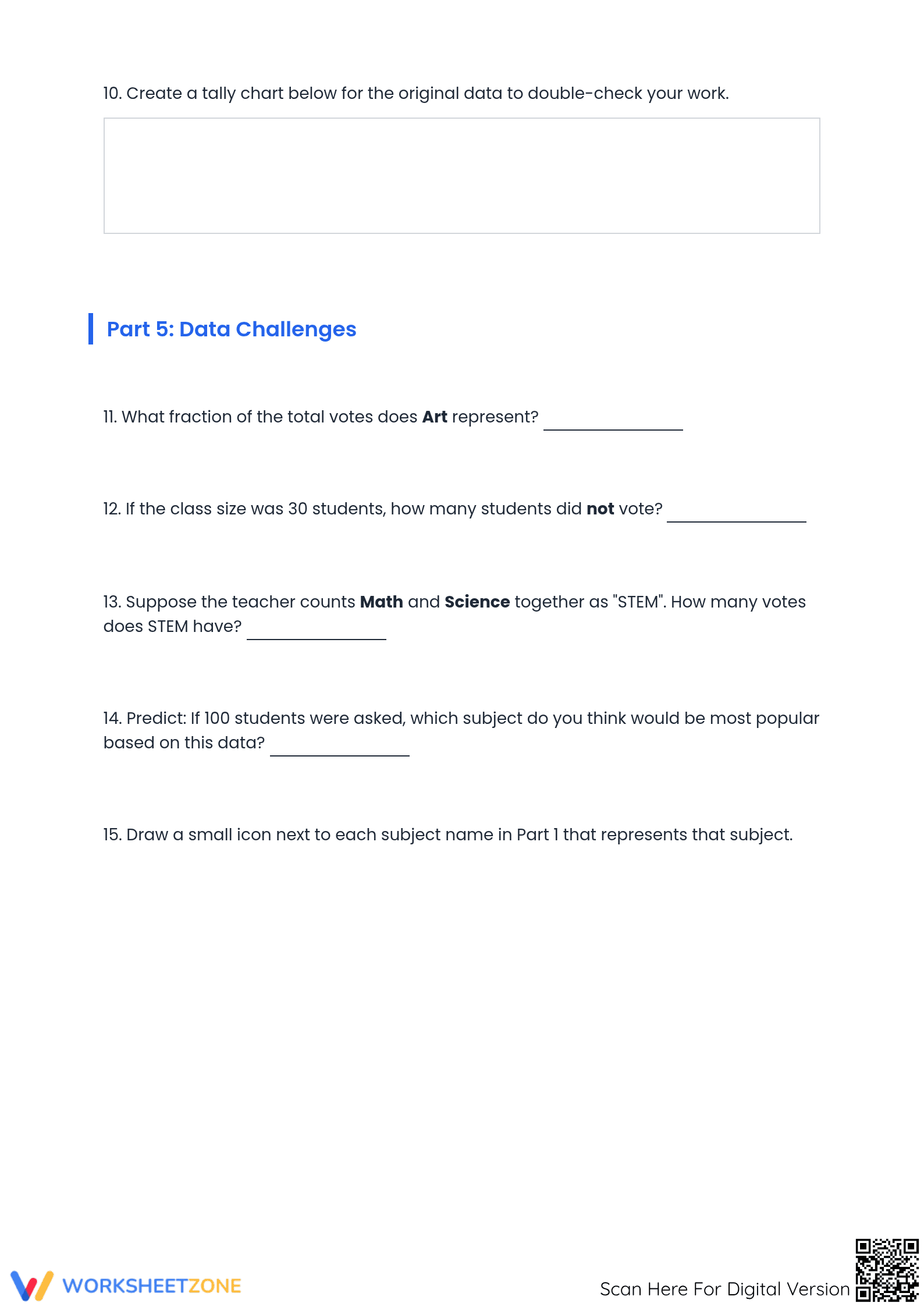 Essential Bar Graphing Worksheet | Grade 4-6 Printable - Page 3