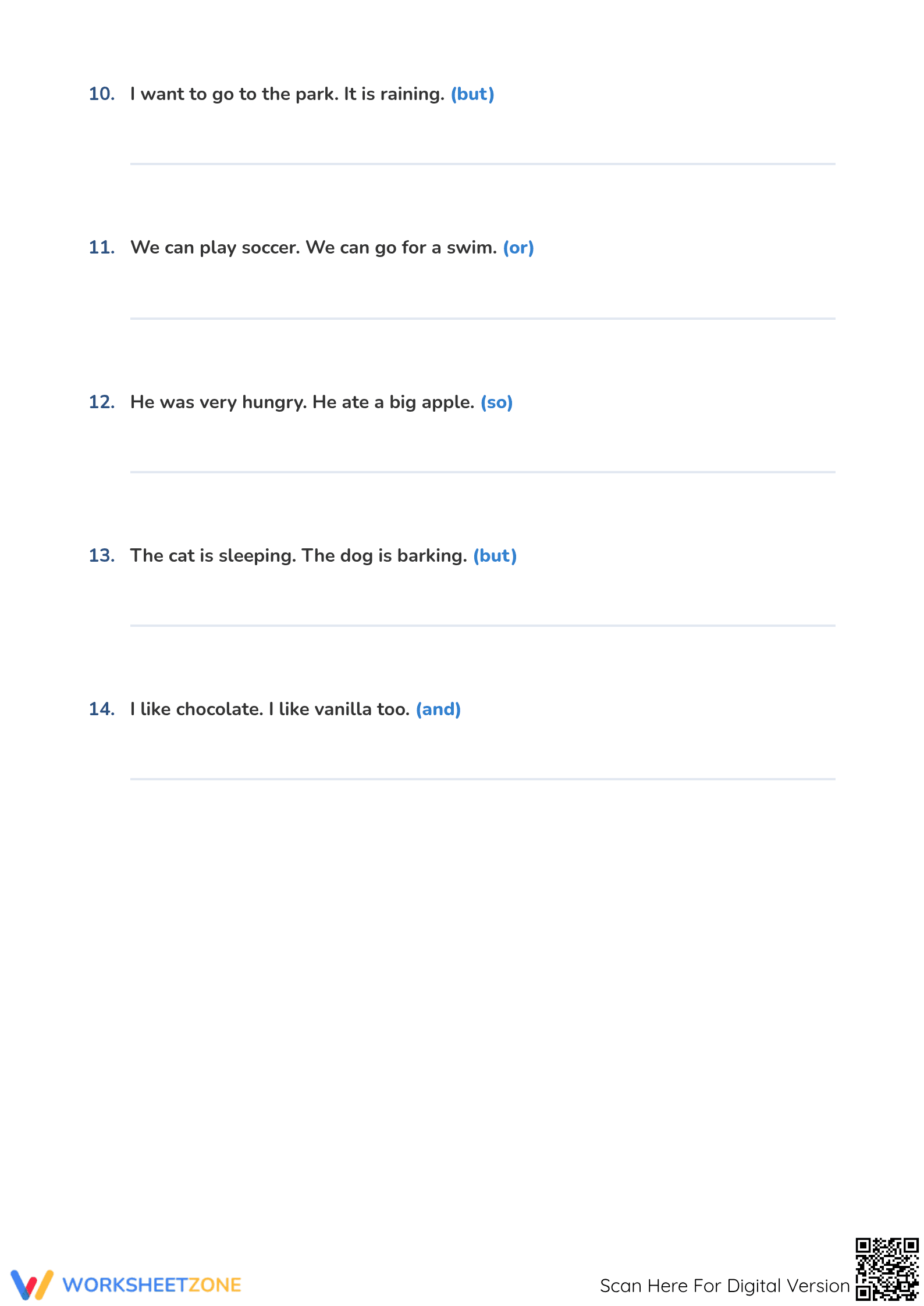 Compound Sentences Printable Worksheet | Grade 2 ELA - Page 3