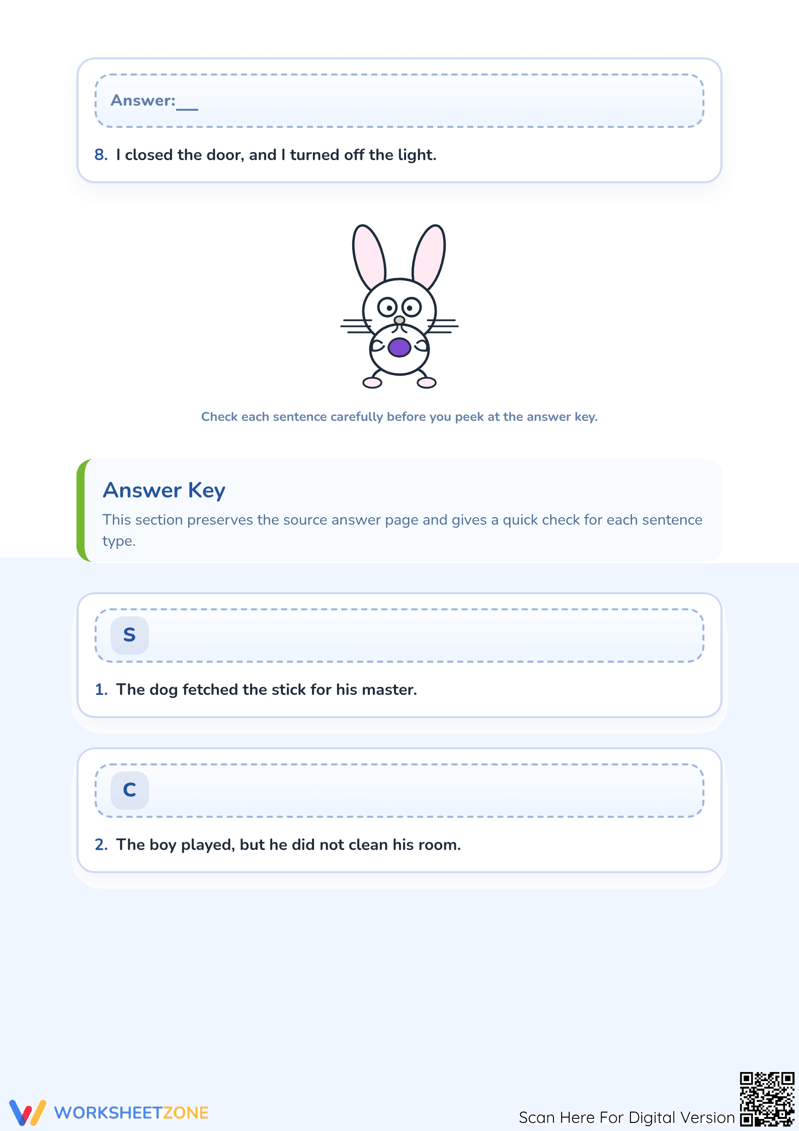 Essential Simple and Compound Sentences Worksheet | Grade 2 - Page 3