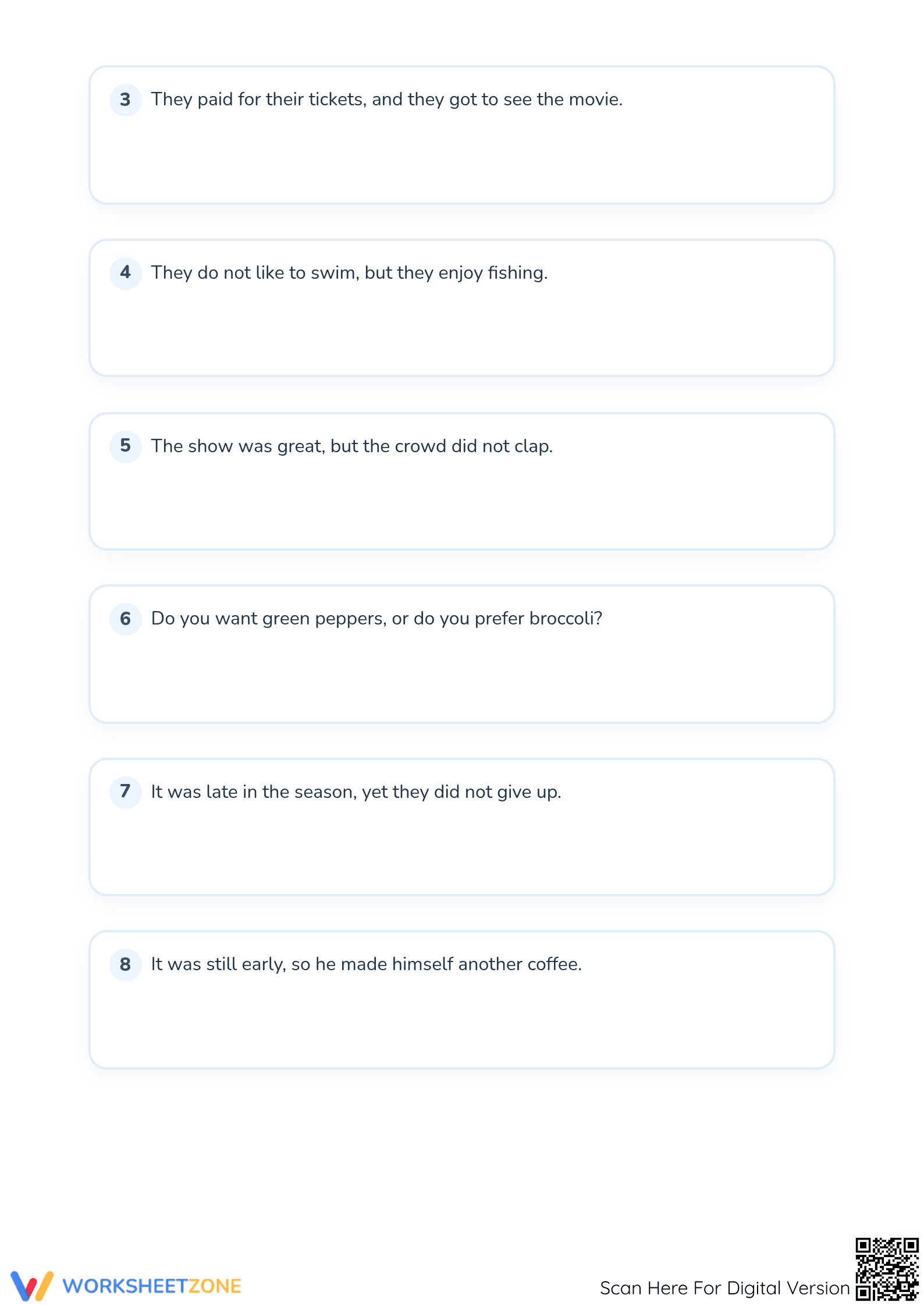 Grade 2 Compound to Simple Sentences – Printable Worksheet - Page 4