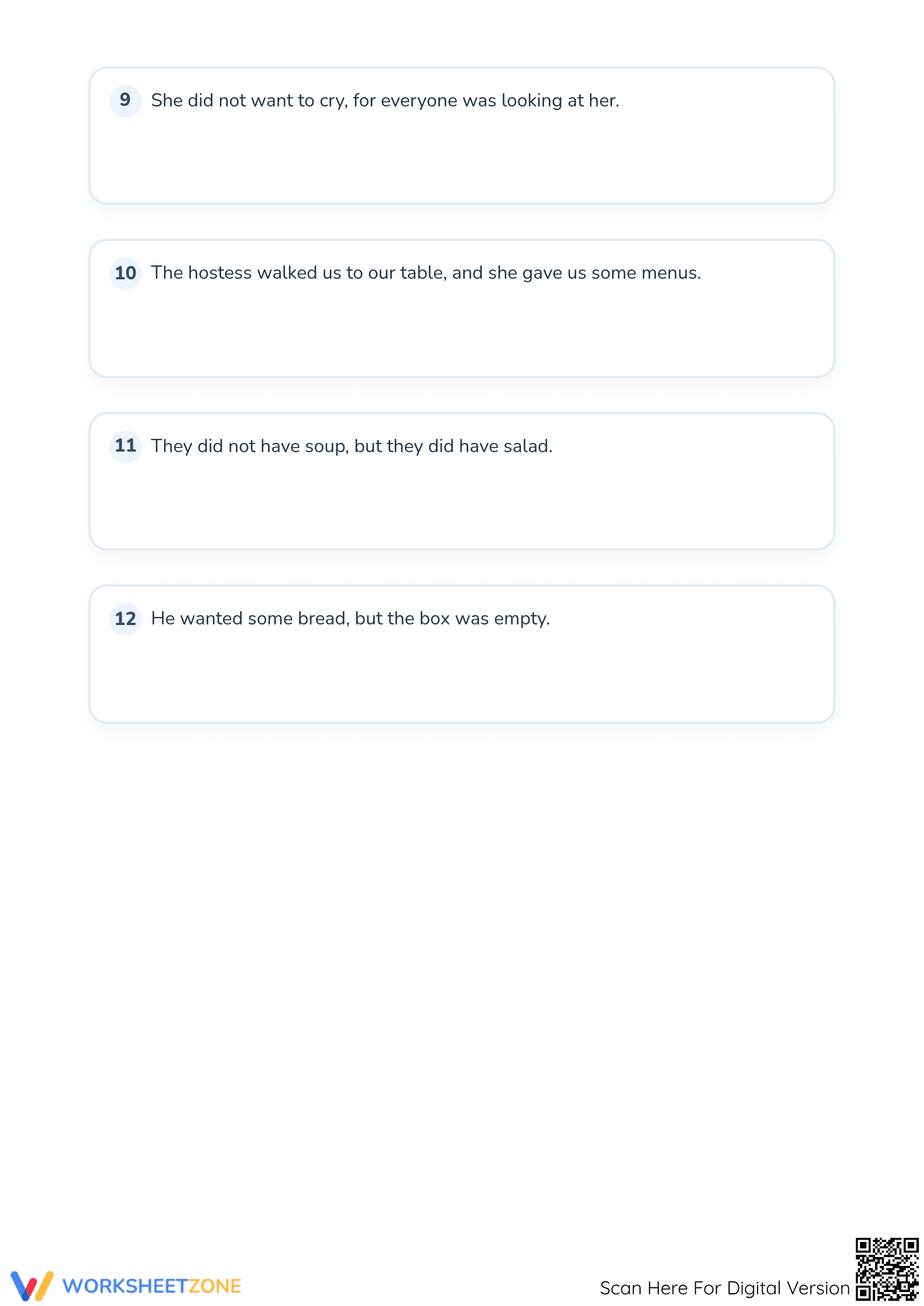 Grade 2 Compound to Simple Sentences – Printable Worksheet - Page 5