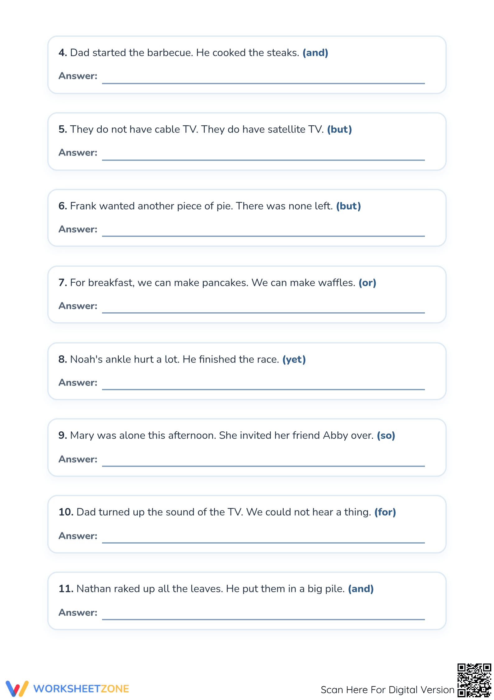Printable Compound Sentences Worksheet | Grade 2 ELA - Page 2