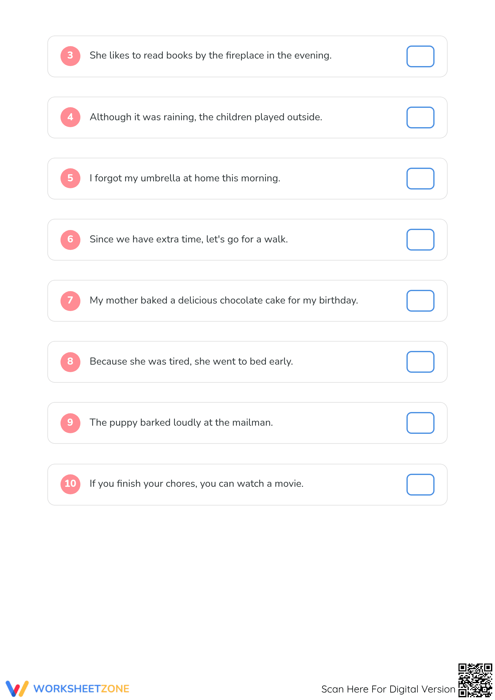 Grade 2 Simple and Complex Sentences — Printable Guide - Page 2