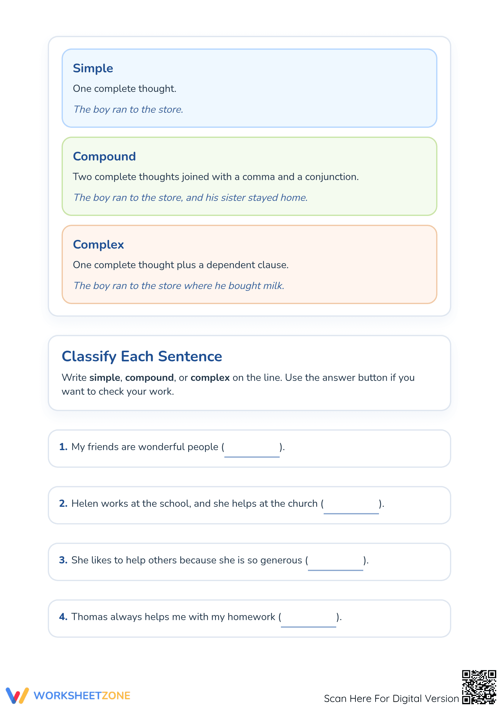 Essential Sentence Structure Worksheet | Grade 2 ELA - Page 2