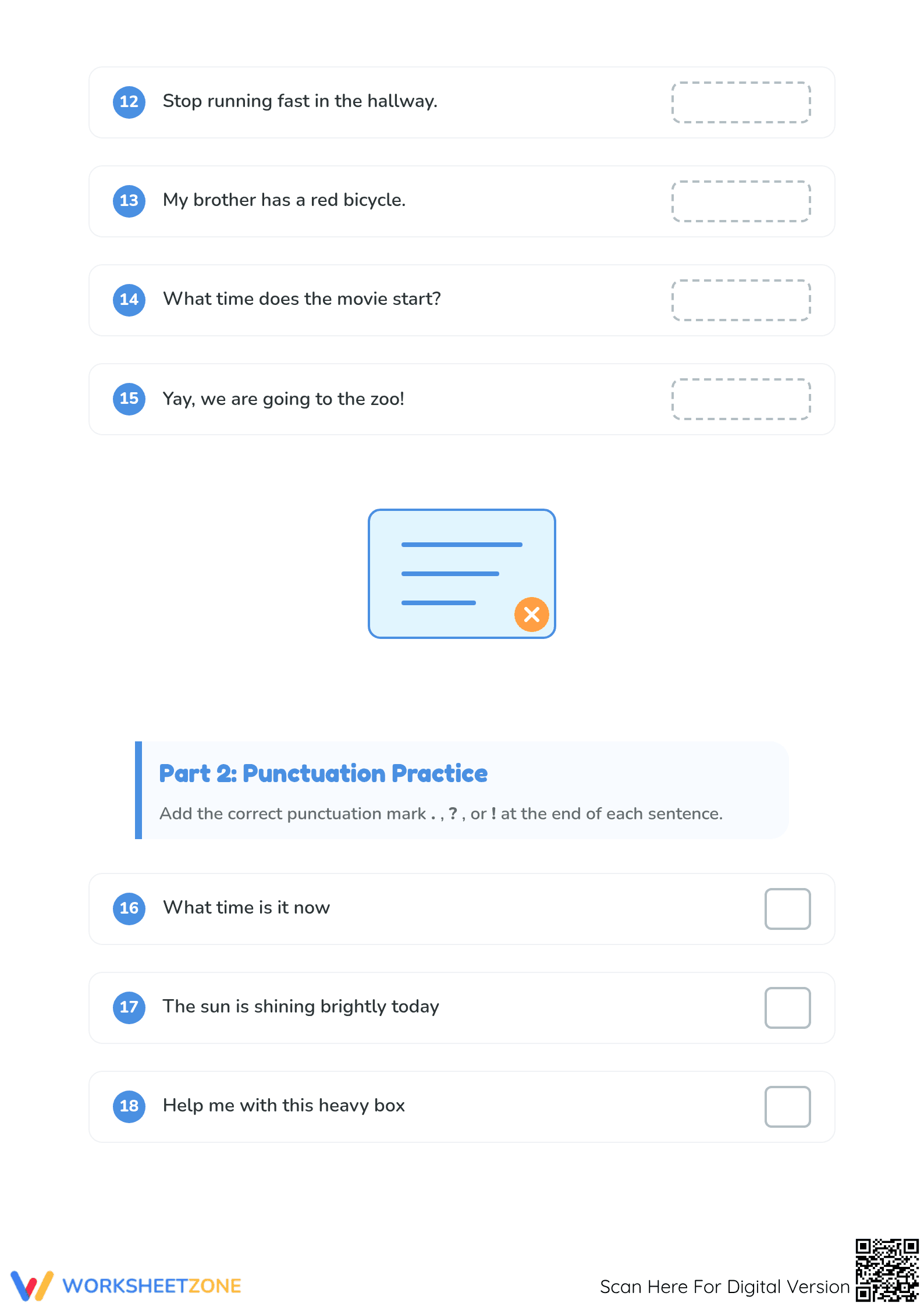 Types of Sentences Worksheet | Grade 1 Printable ELA - Page 3