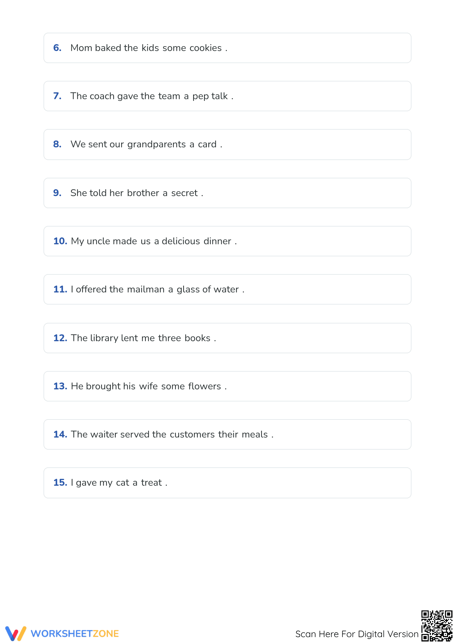 Direct and Indirect Objects Worksheet | Grade 4-5 Essential - Page 2