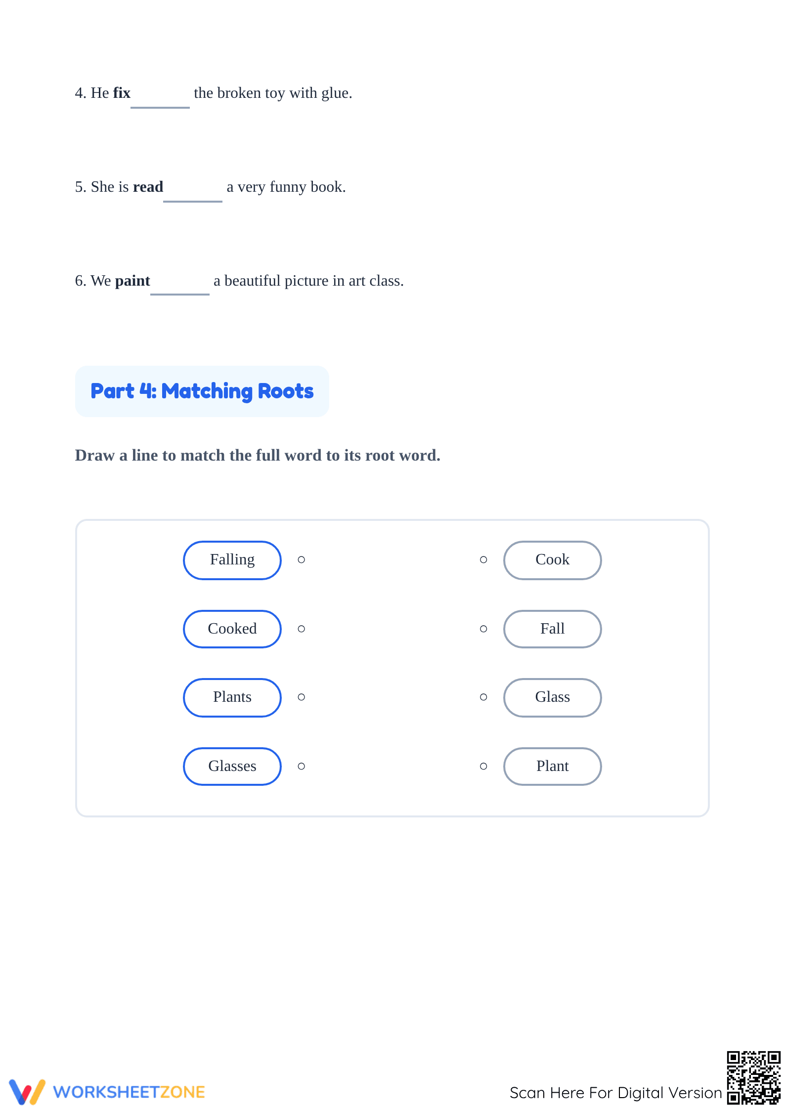 Printable Root Words & Suffixes Worksheet | Grade 1 Ready - Page 4