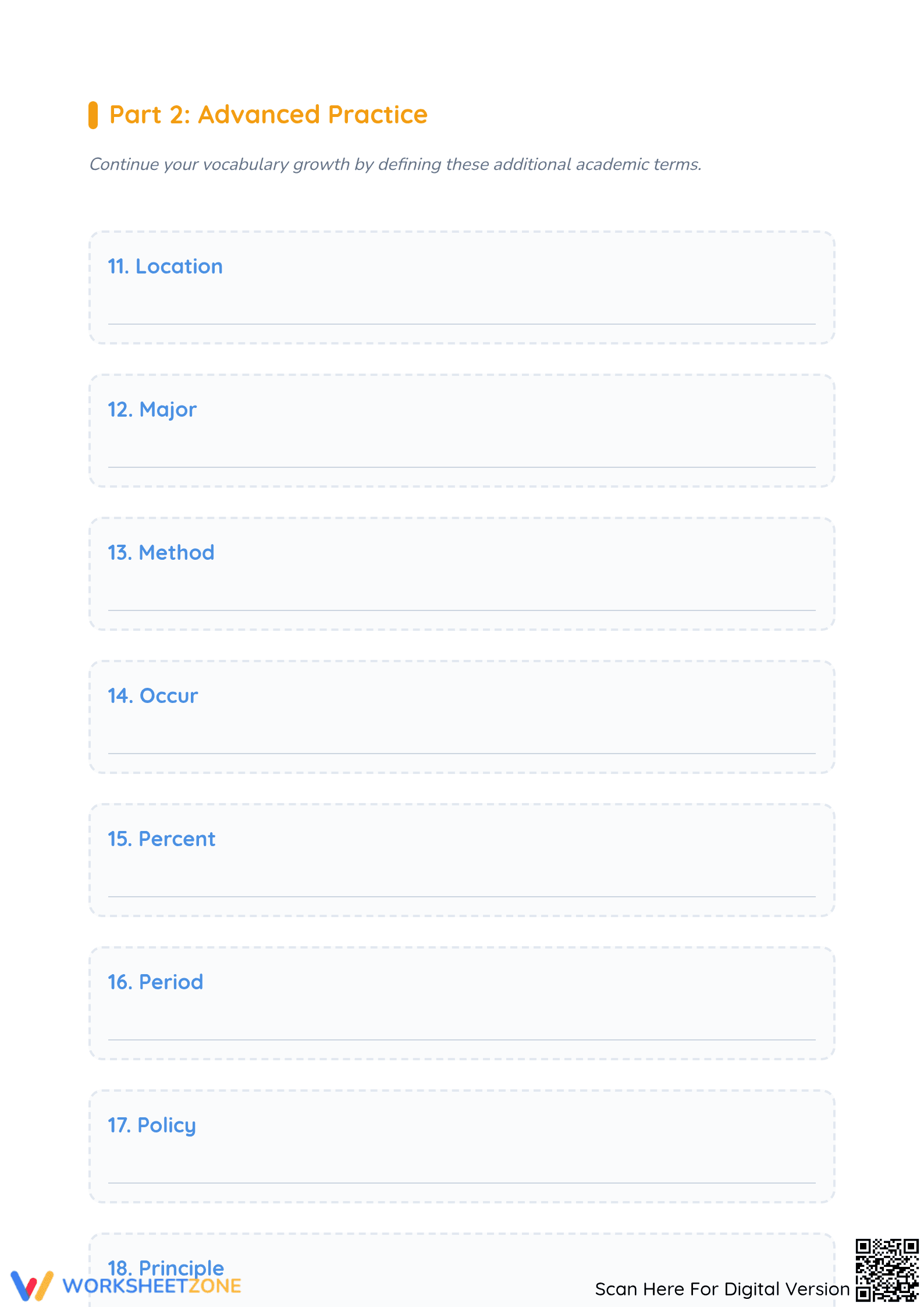 Essential Vocabulary Worksheet | Grade 3-5 ELA Practice - Page 3