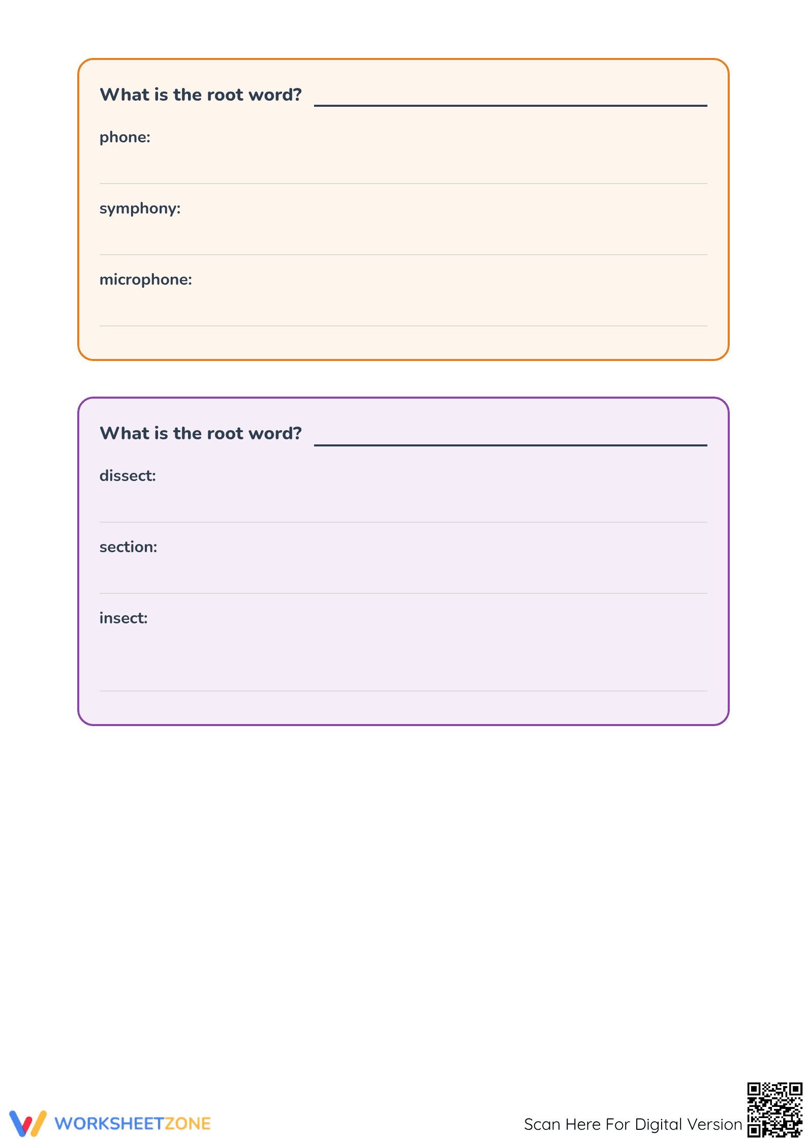Greek and Latin Roots Worksheet for Grade 4-5: Essential - Page 2