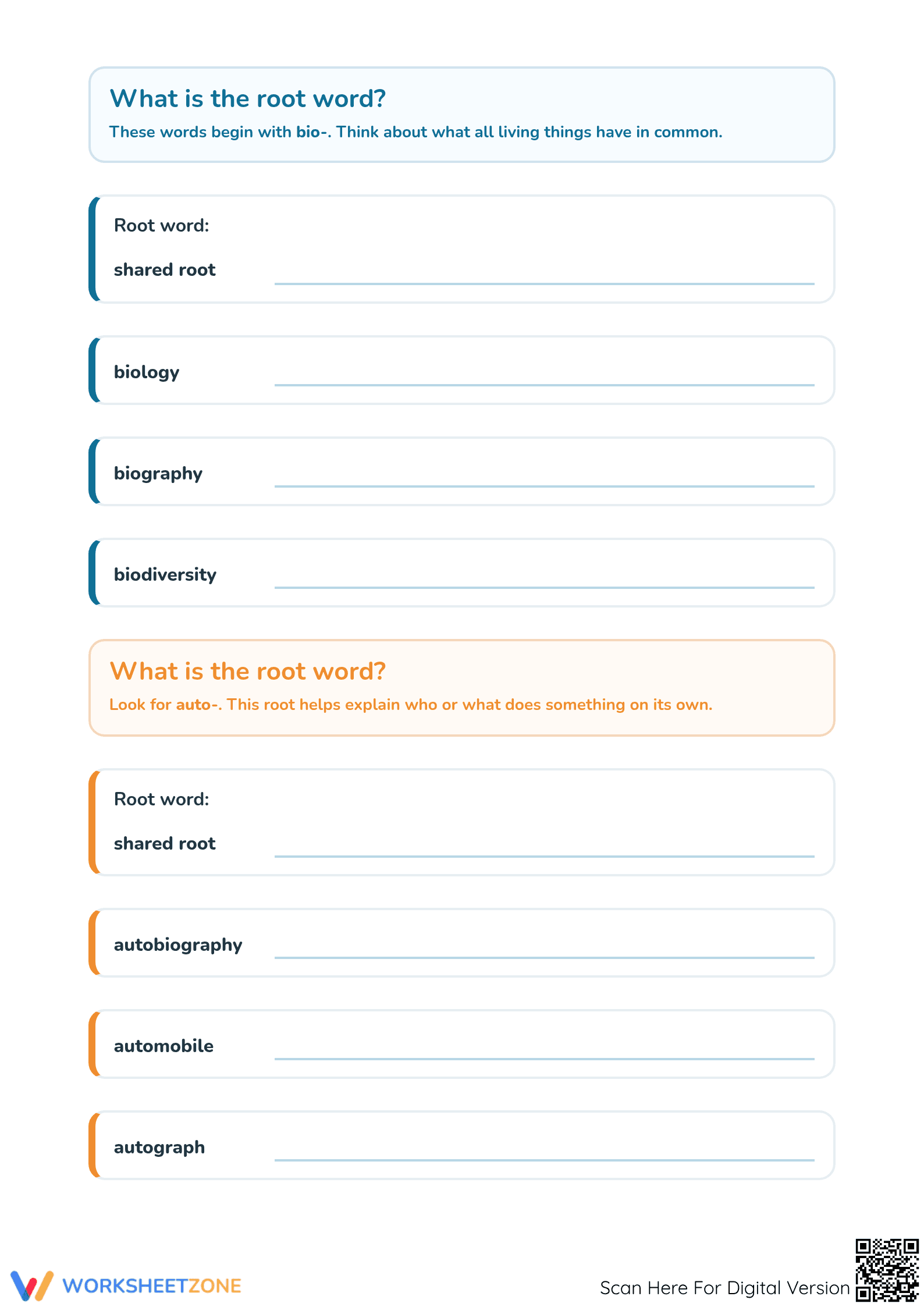 Greek and Latin Roots Worksheet | Grade 3-5 Essential - Page 2