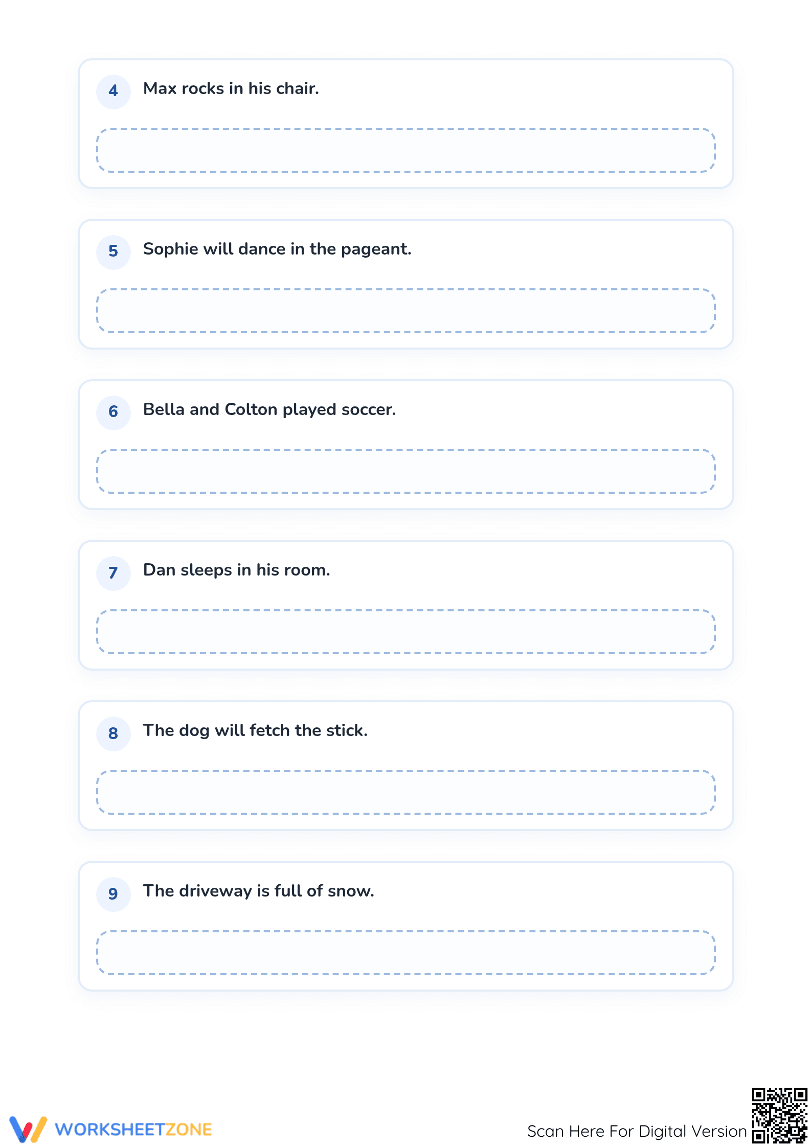 Printable Past Present or Future Tense Worksheet | Grade 1-3 - Page 2