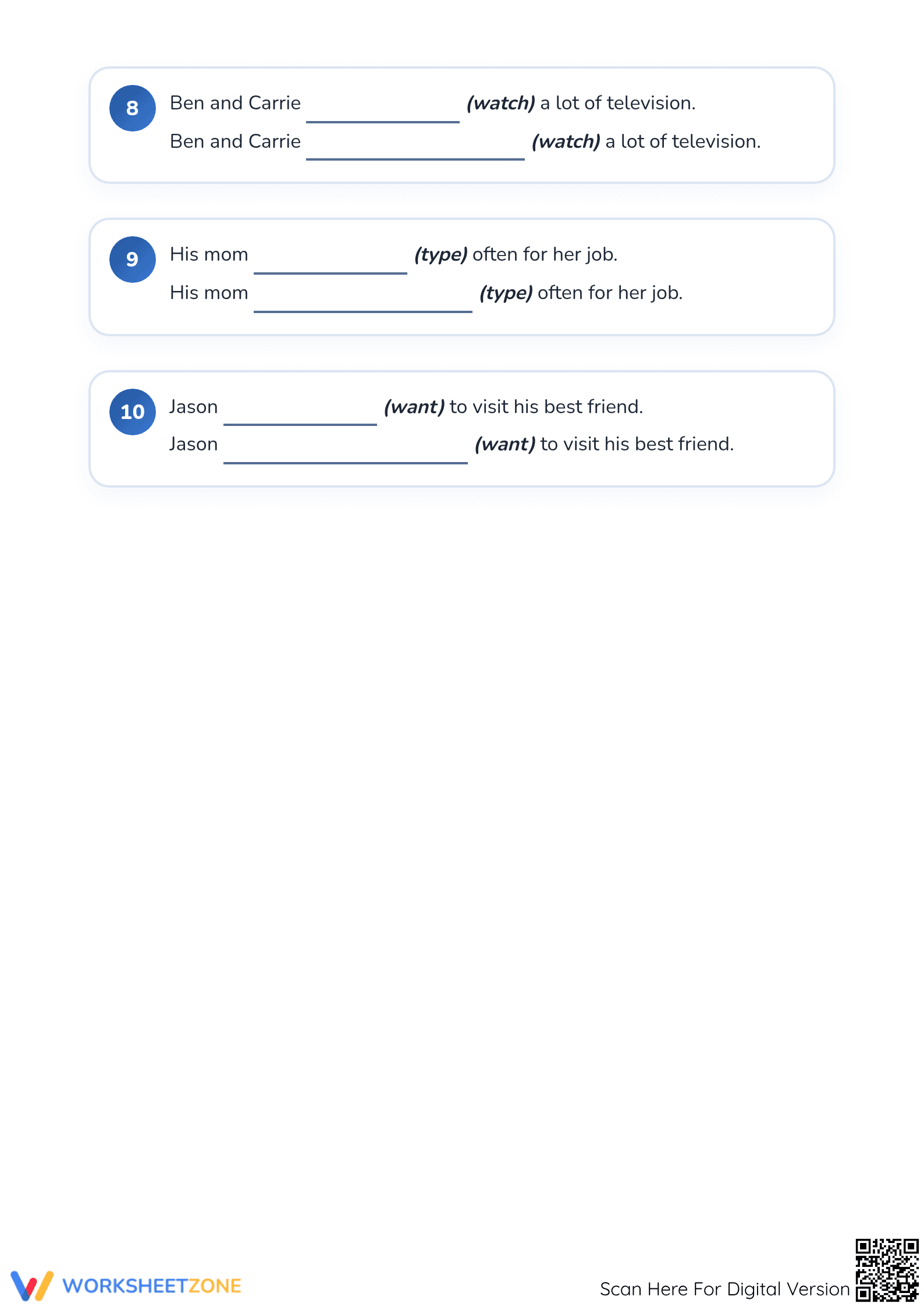 Future Progressive Tense Worksheet | Grade 3 Essential - Page 3