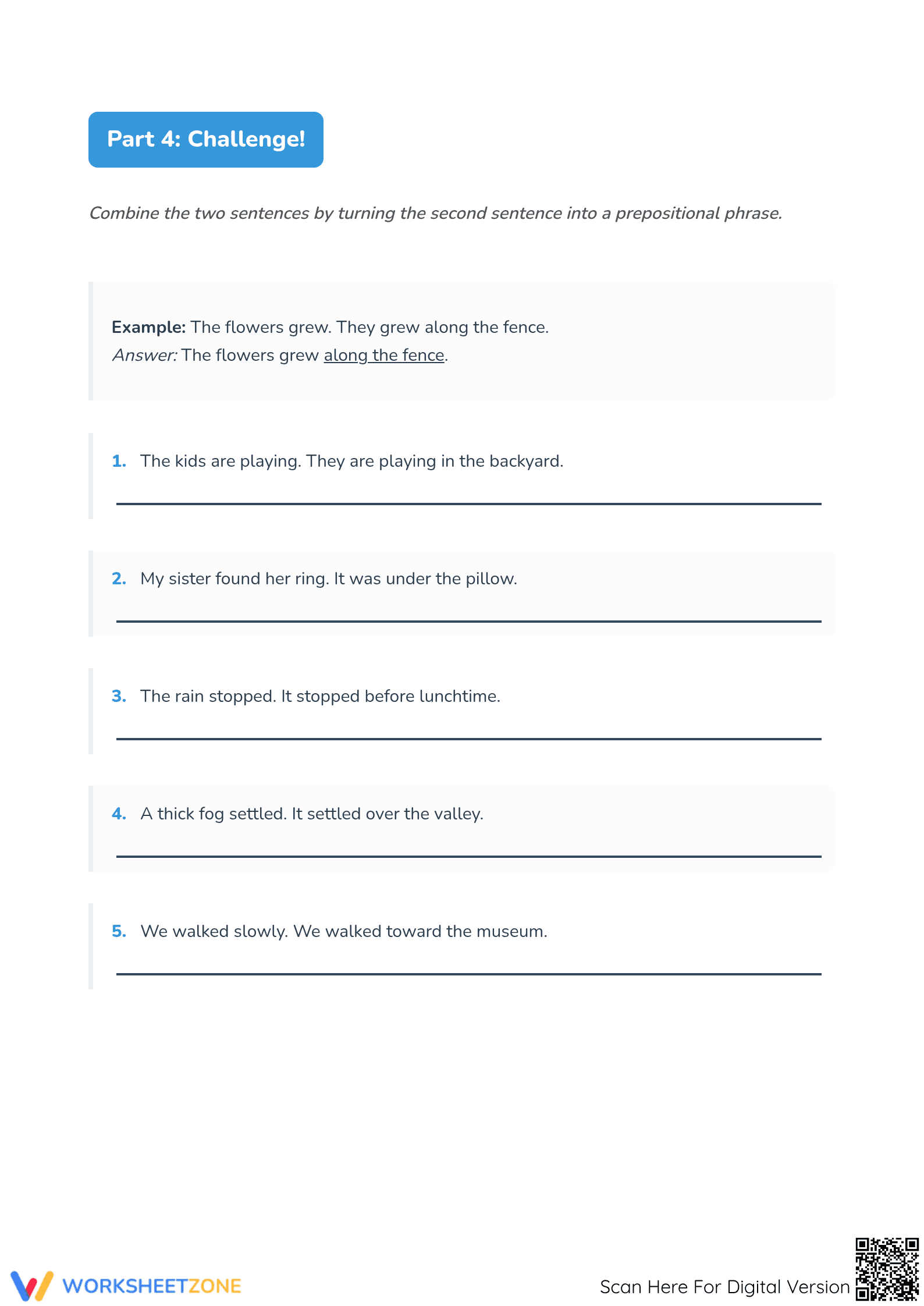 Prepositional Phrases Worksheet | Grade 4 Essential ELA - Page 4