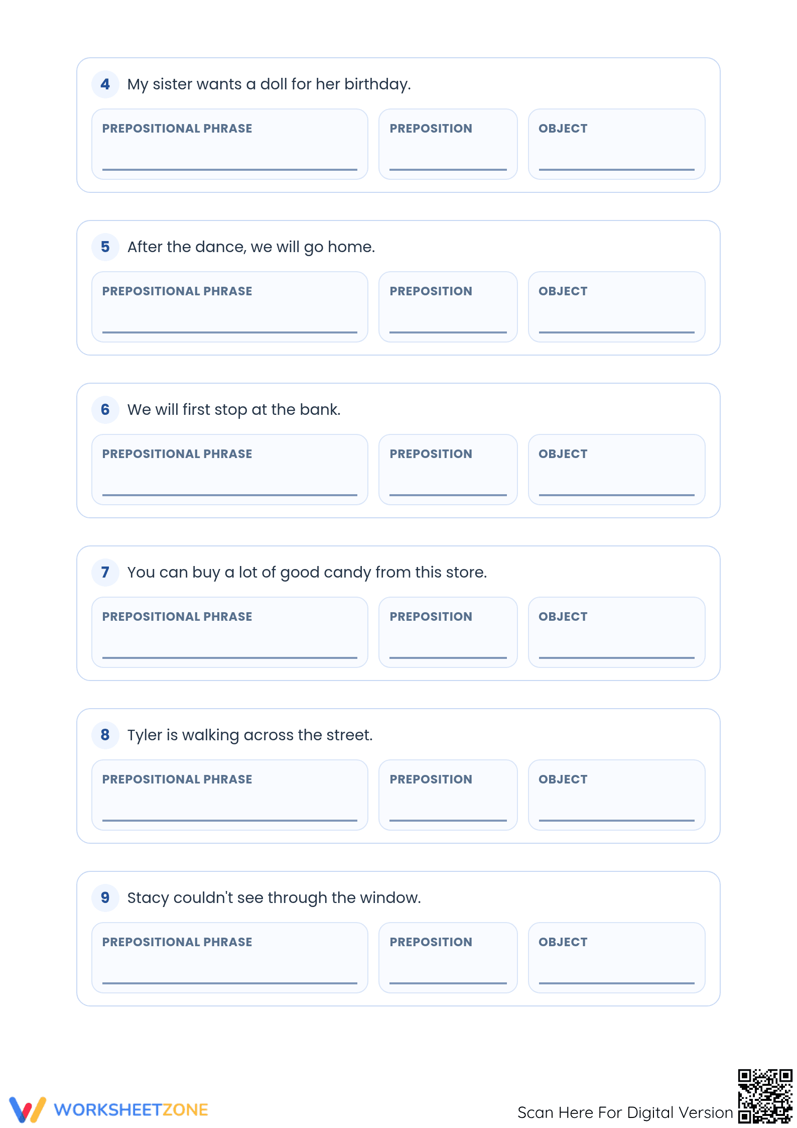 Essential Prepositional Phrases Worksheet | Grade 4-5 - Page 2