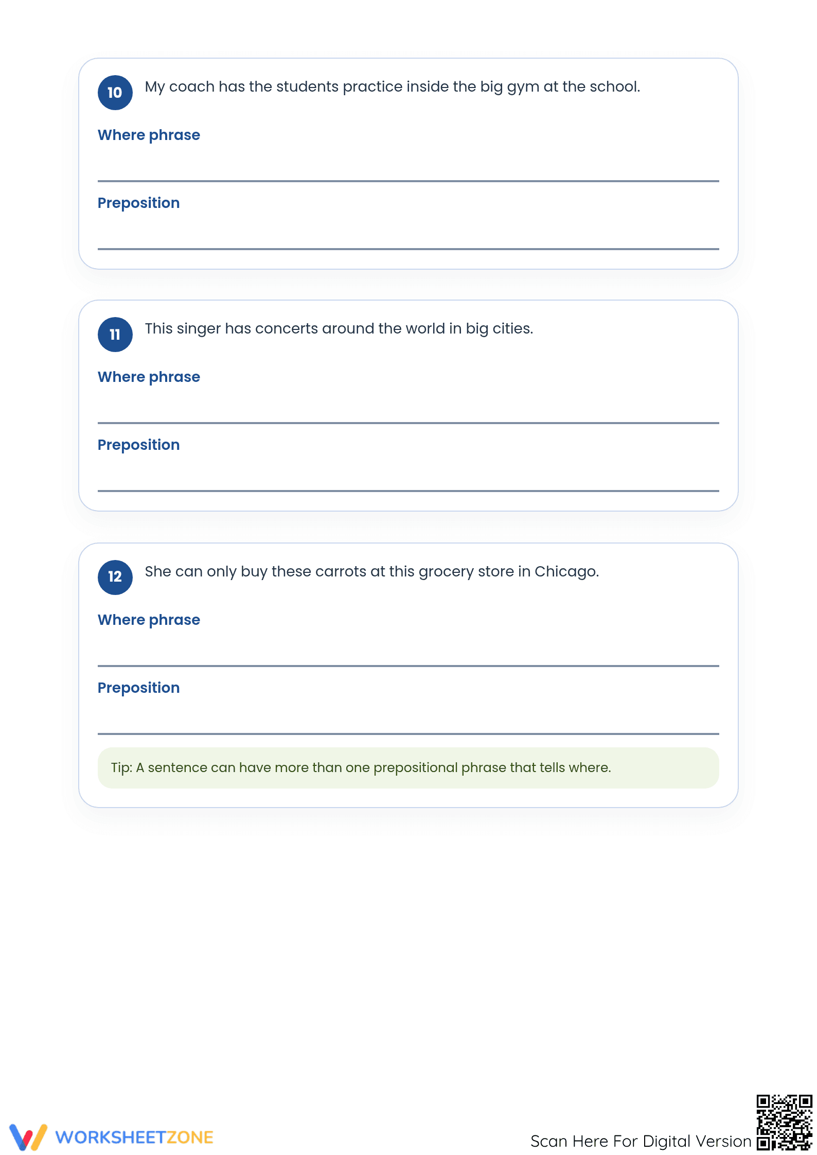 Essential Prepositional Phrases Worksheet | Grades 4-5 - Page 4