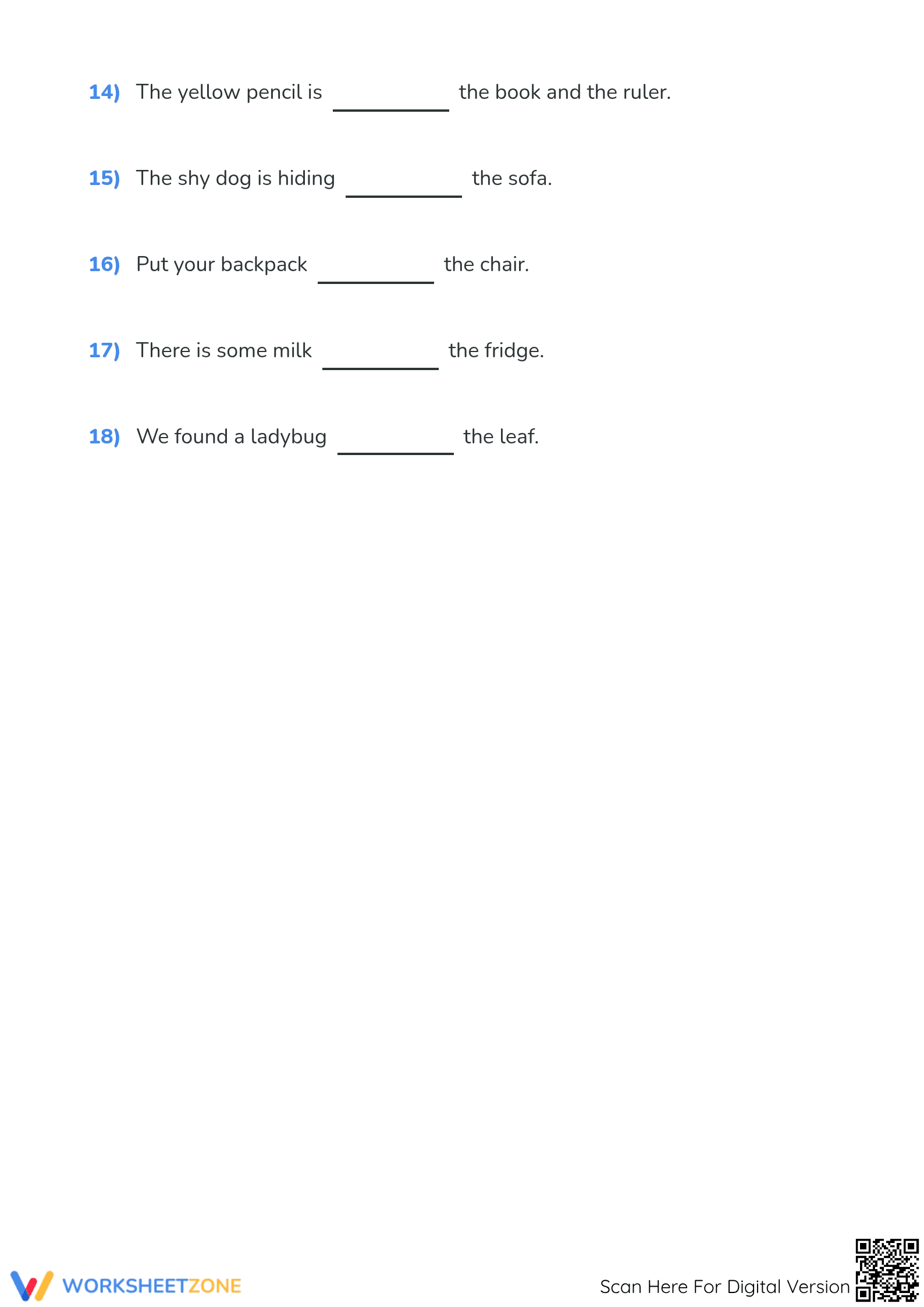 Using Prepositions Worksheet | Grade 1 Essential Practice - Page 3