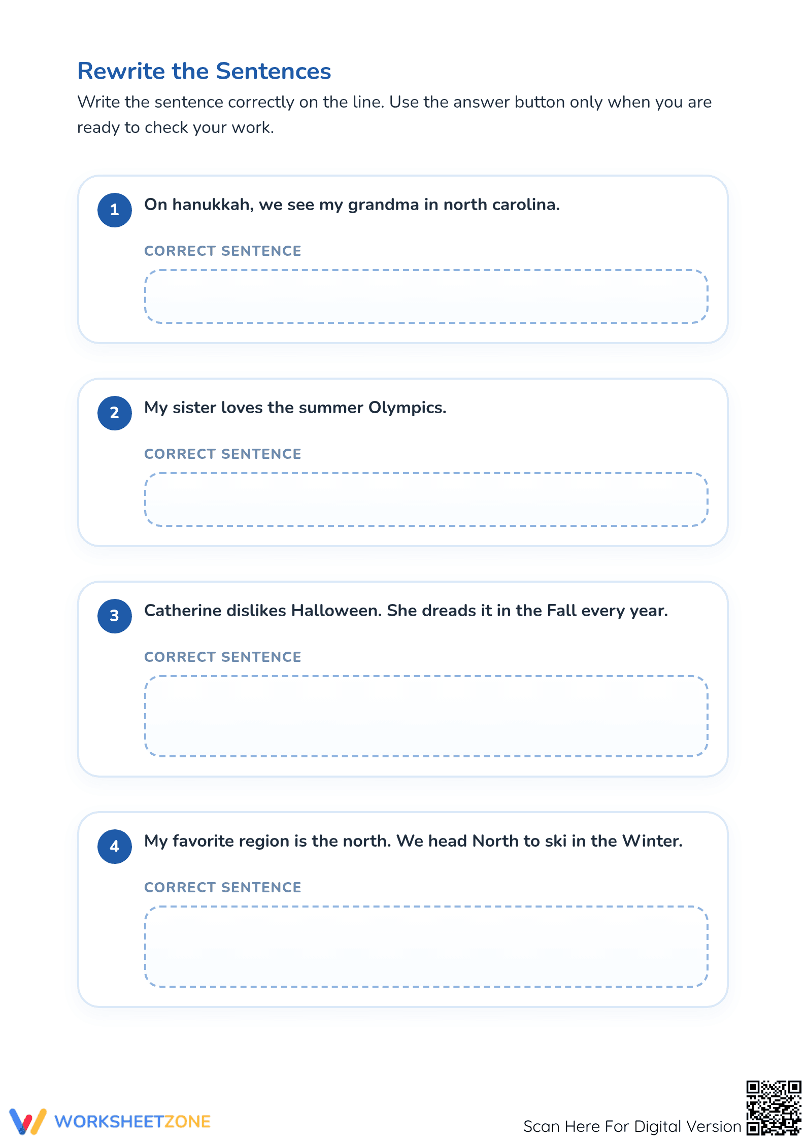 Grade 1 Capitalization Worksheet | Essential Printable - Page 2