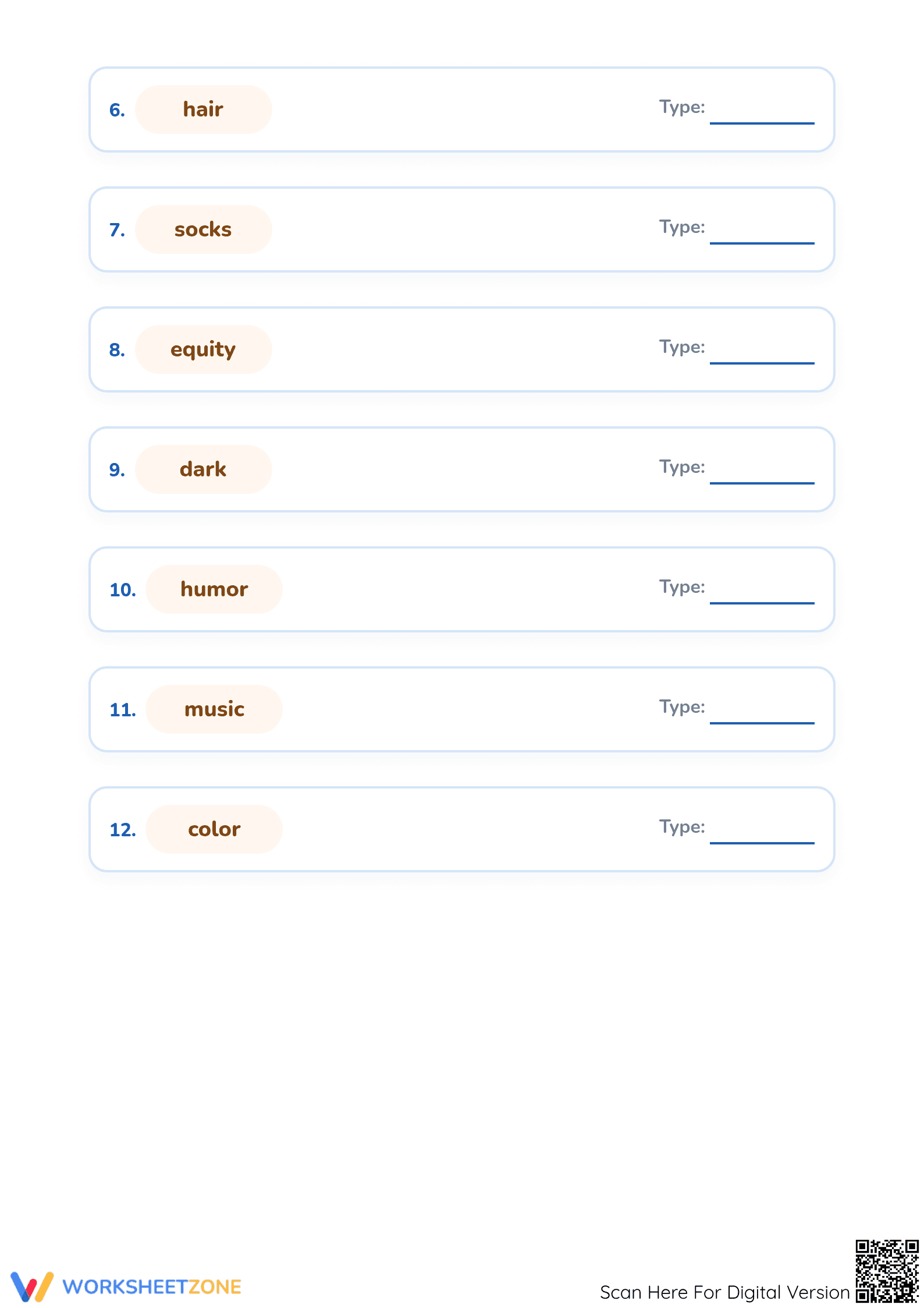 Essential Concrete and Abstract Nouns Worksheet | Grade 3 - Page 2
