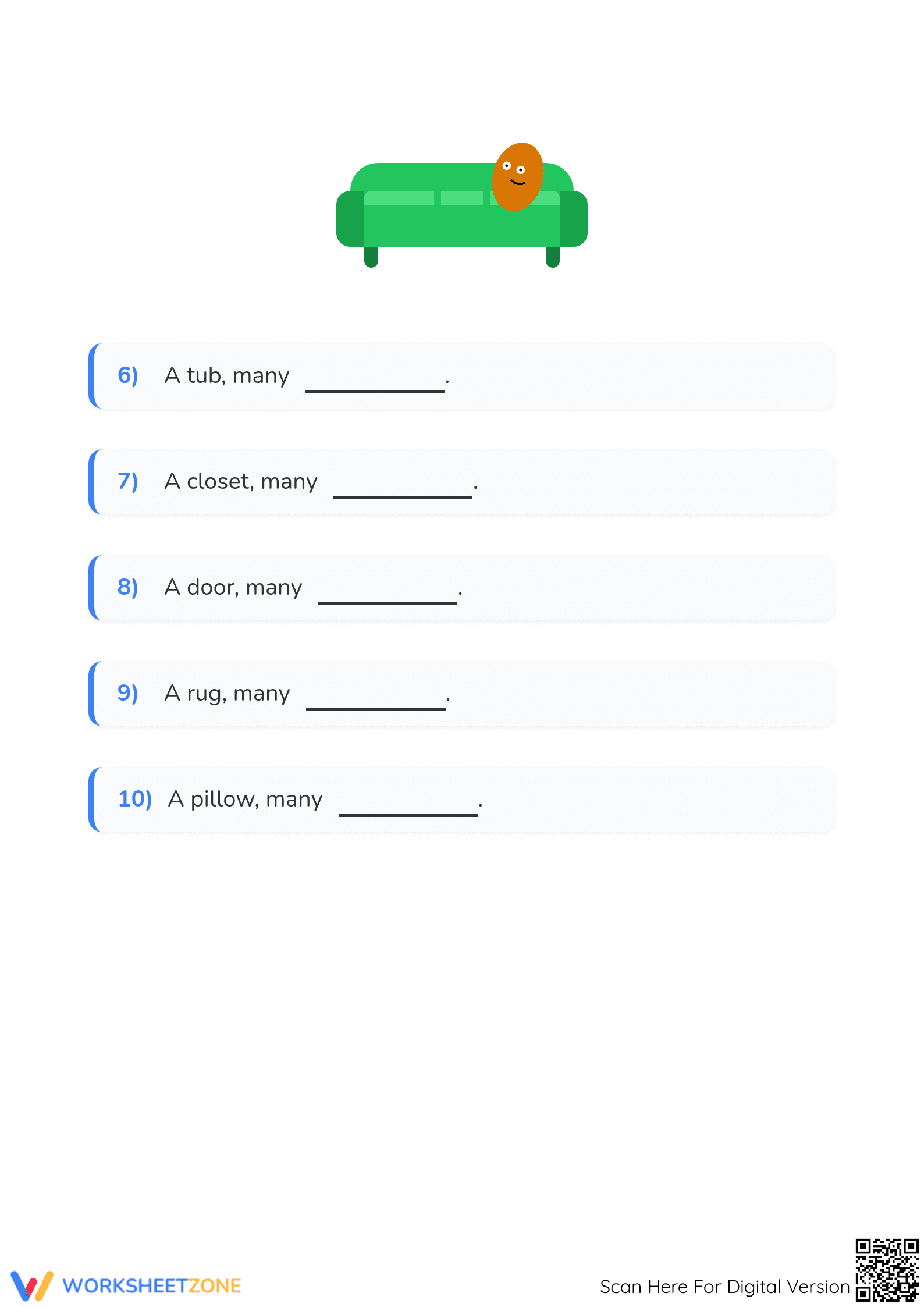 Grade 1 Plural Nouns — Essential Printable Worksheet - Page 2