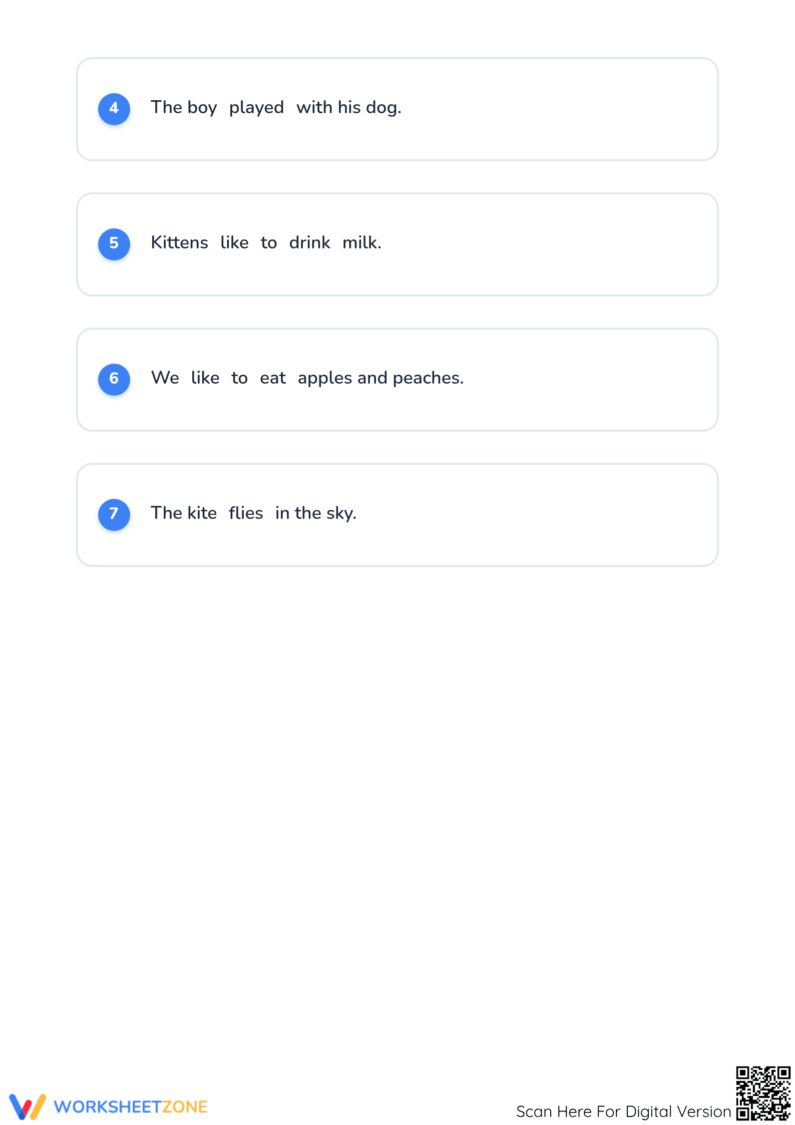 Grade 2 Verb Identification | Printable ELA Worksheet - Page 2