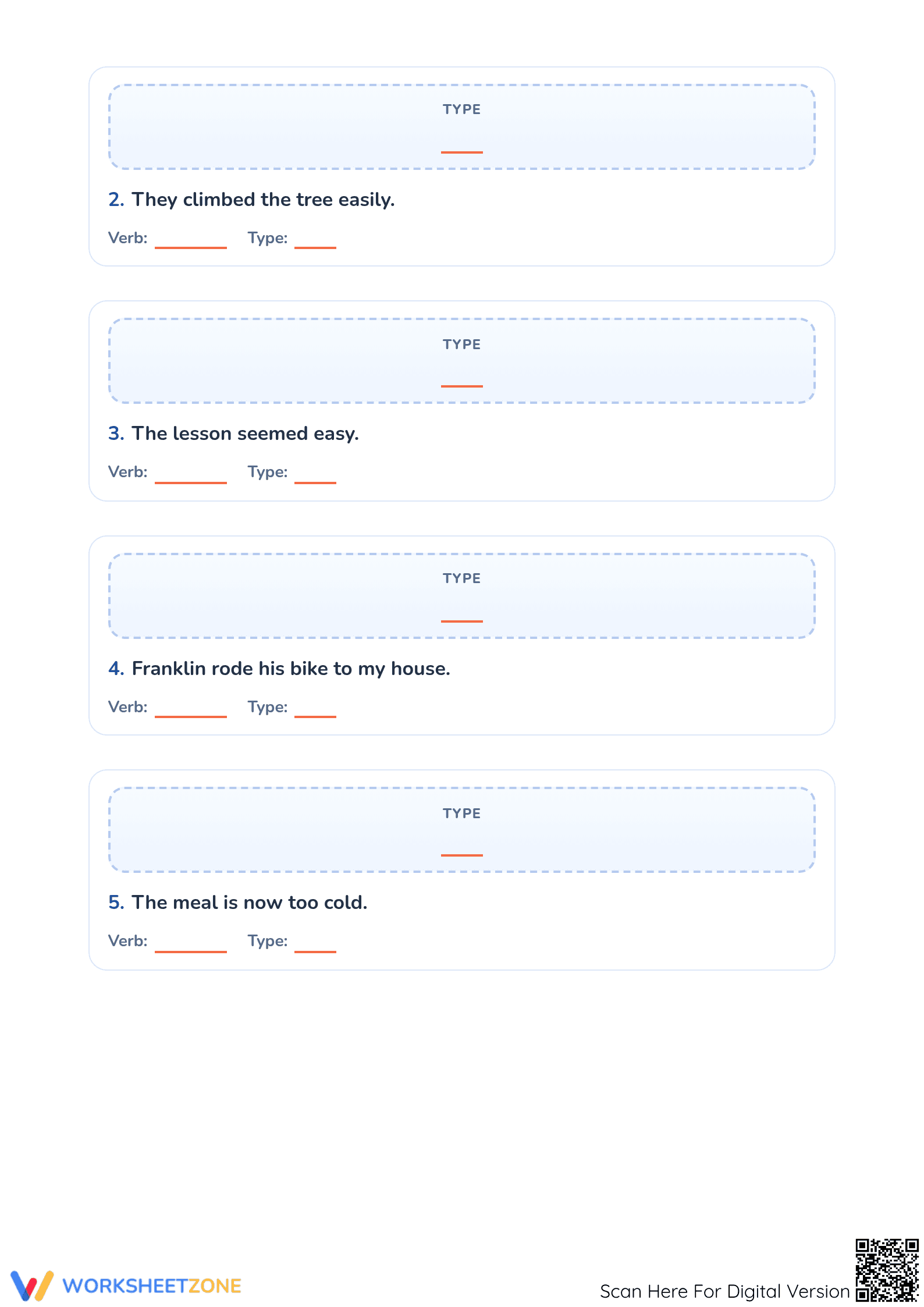 Action and Linking Verbs Worksheet | Essential Grade 3 - Page 2