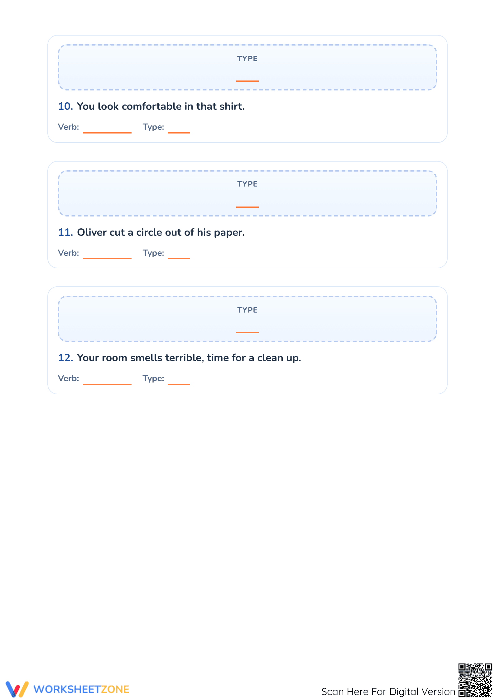Action and Linking Verbs Worksheet | Grade 3 Printable - Page 4