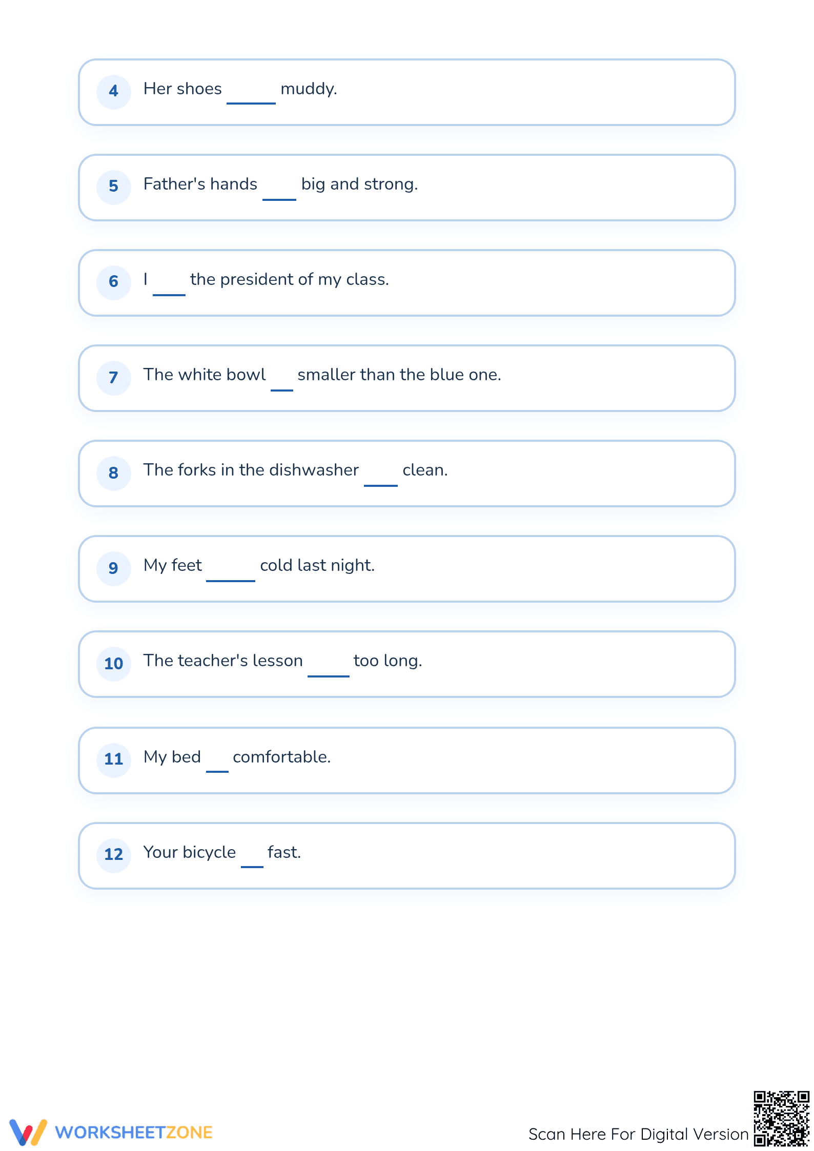 Linking Verbs Worksheet | Grade 3 Essential Practice - Page 2