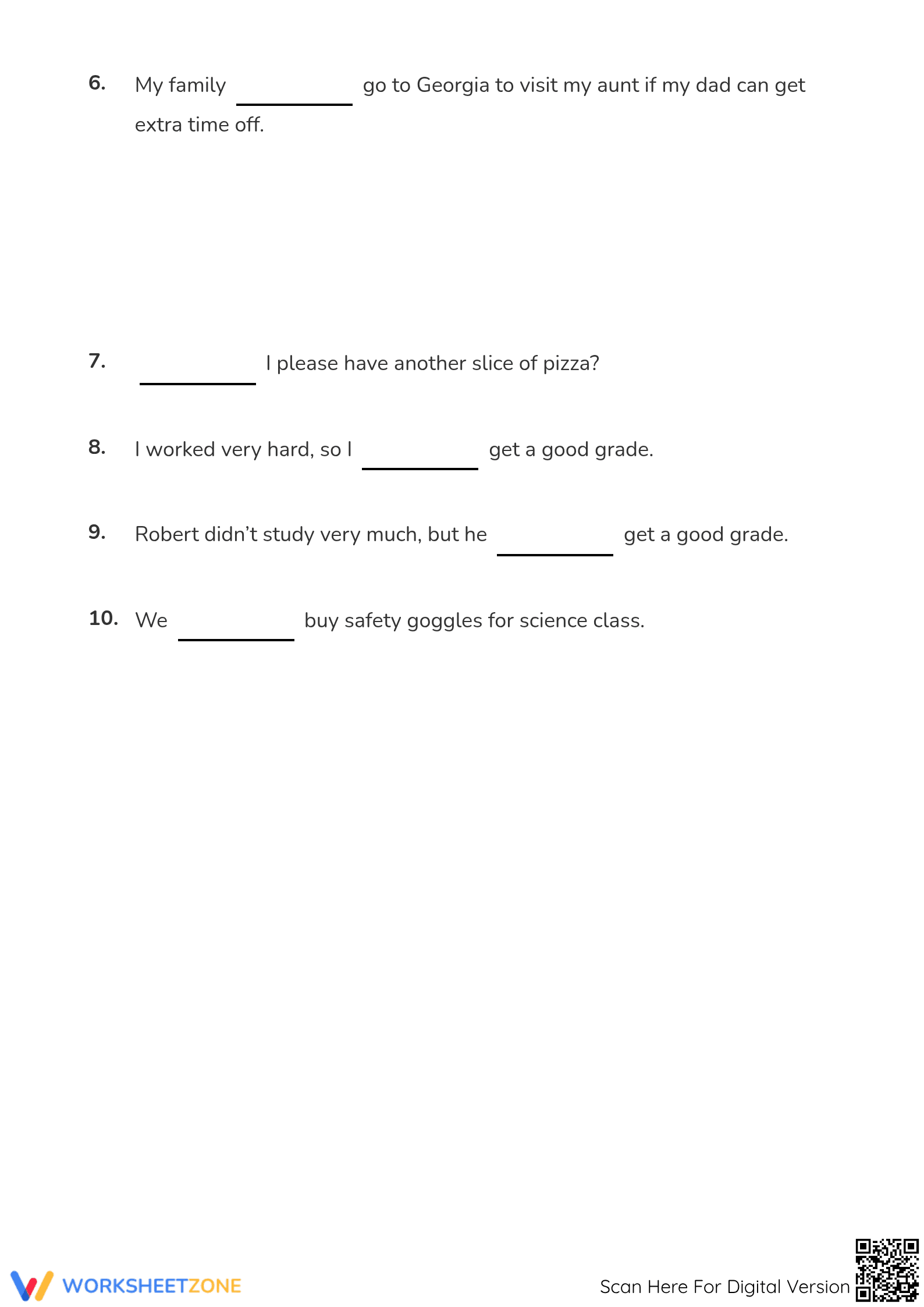 Grade 3 Helping Verbs — Printable No-Prep Worksheet - Page 2