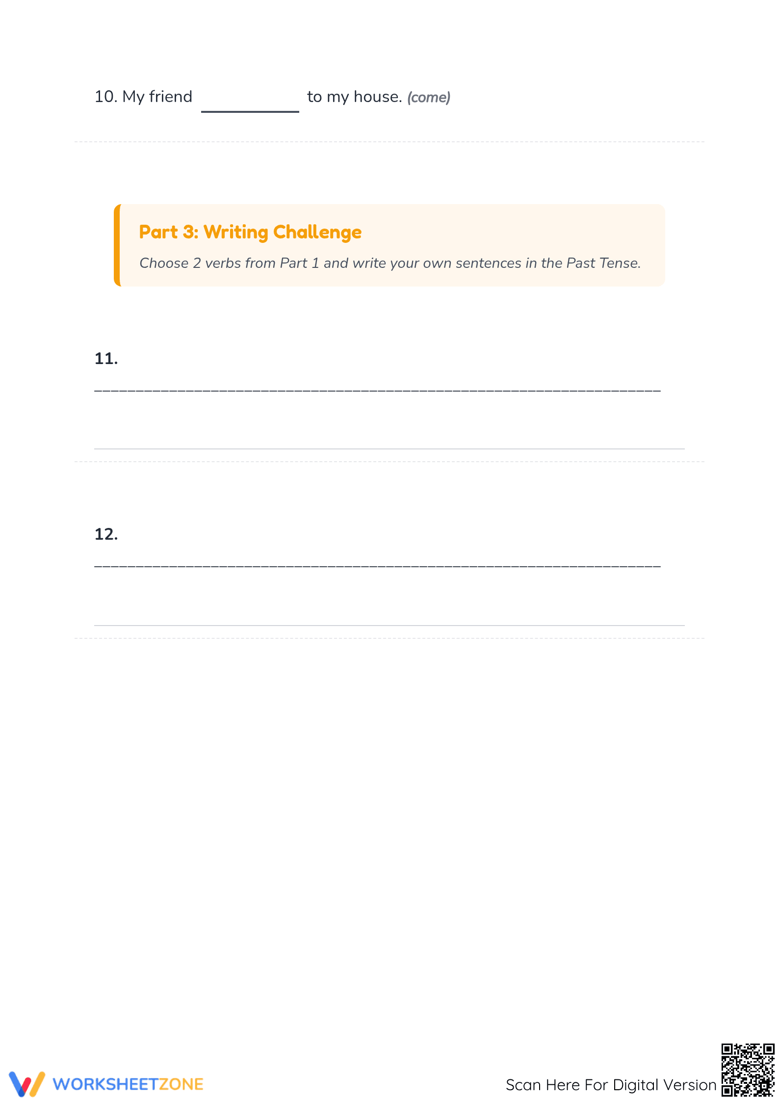 Irregular Past Tense Verbs | Grade 1 Printable ELA - Page 4