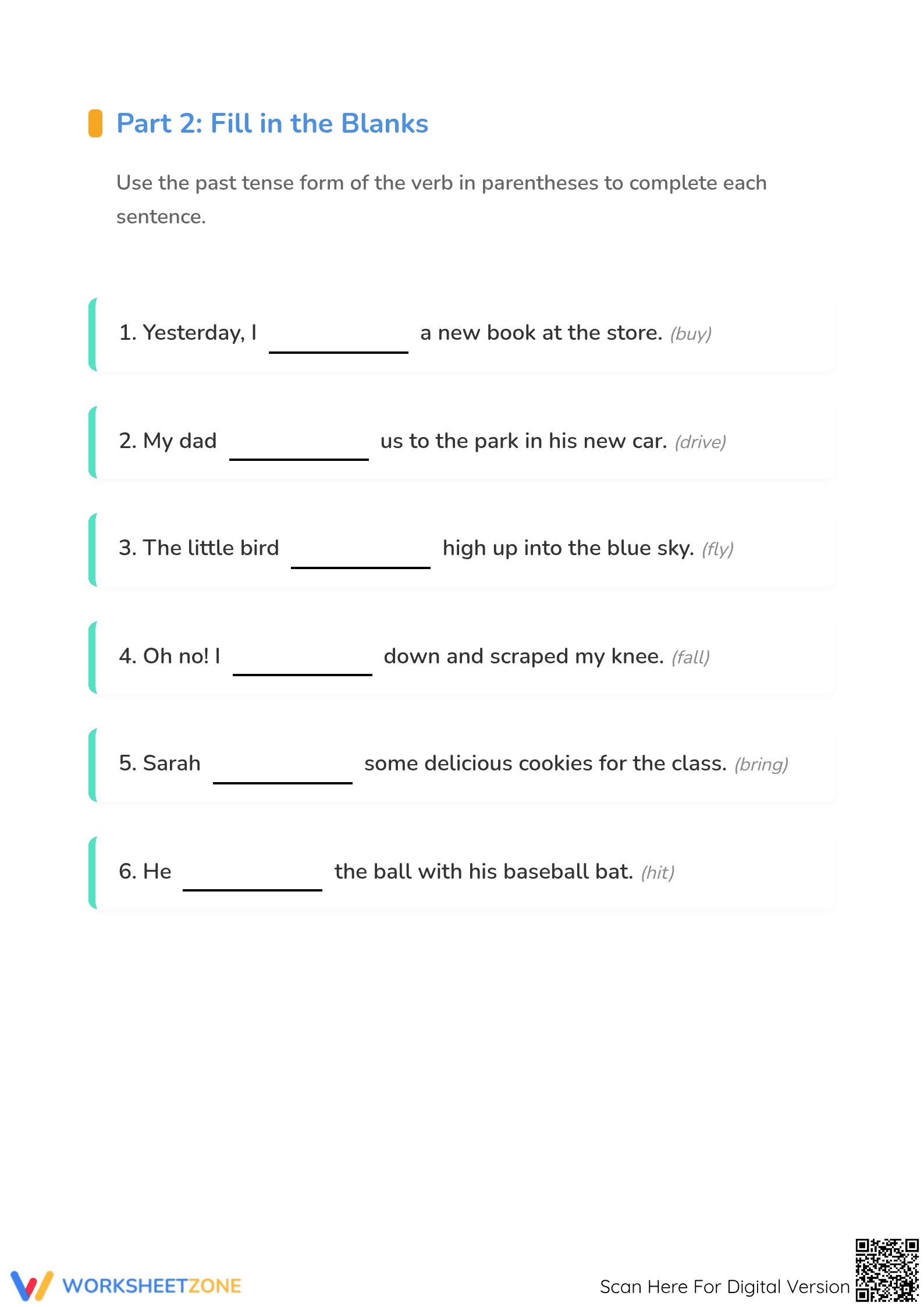 Irregular Past Tense Verbs Worksheet | Grade 1 Essential - Page 3