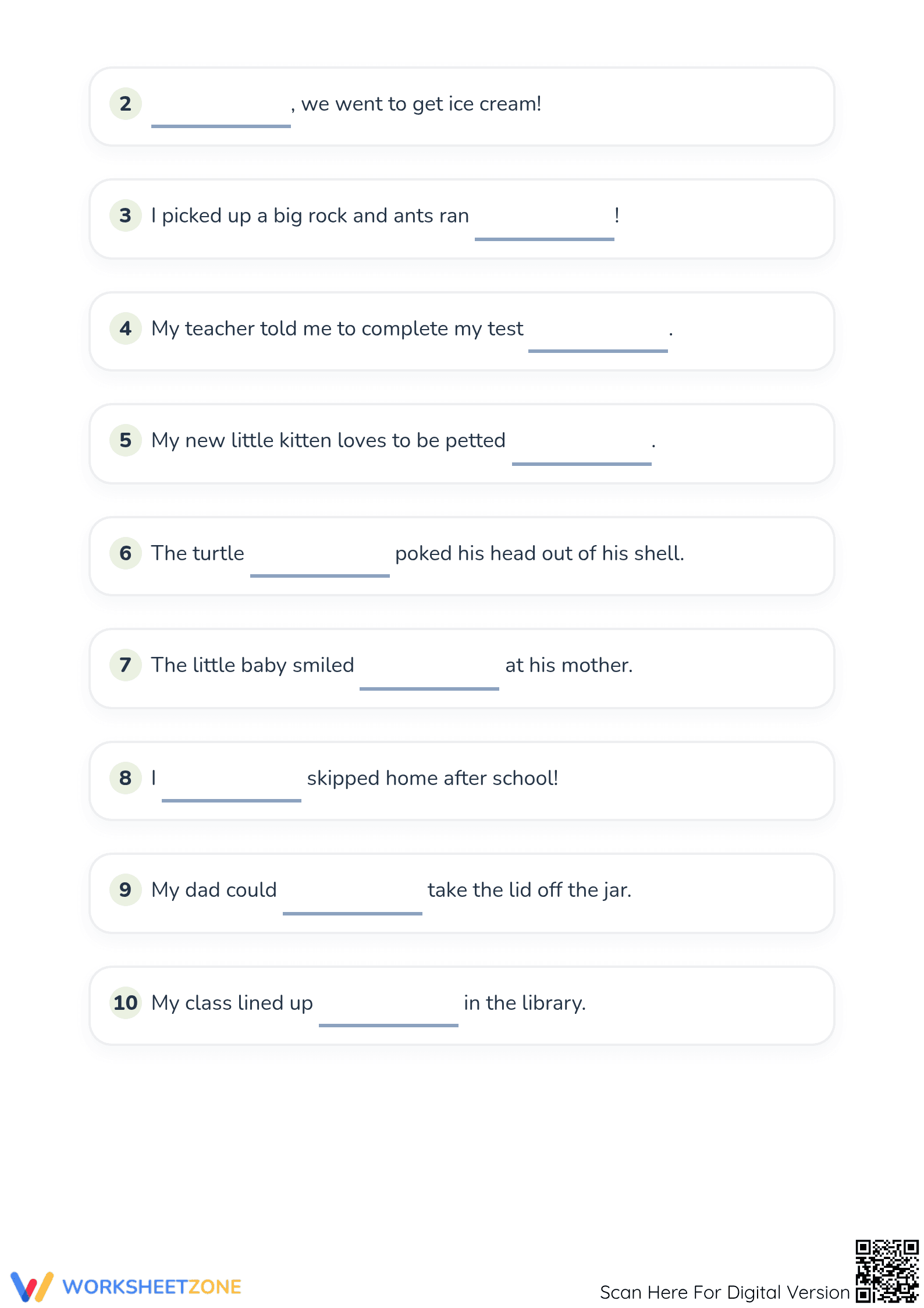 Adverbs Practice Worksheet | Grade 1 Essential - Page 2