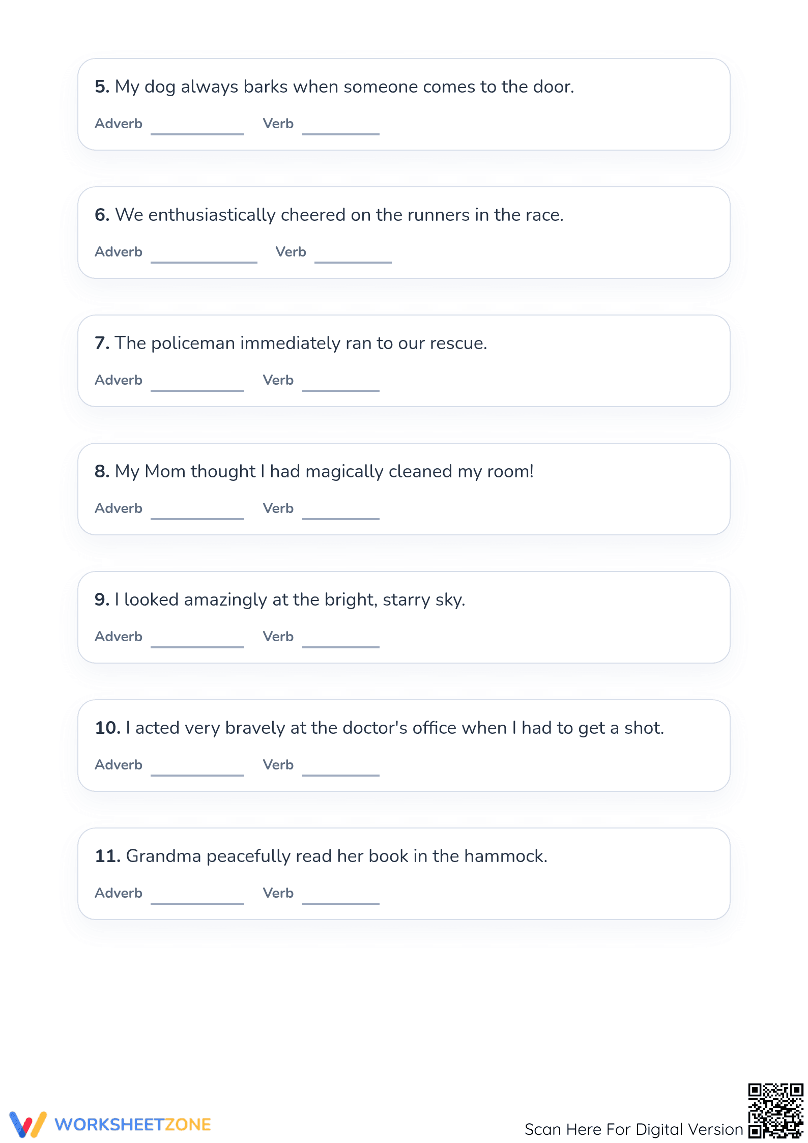 Grade 1 Adverbs Worksheet | Essential Grammar Practice - Page 2