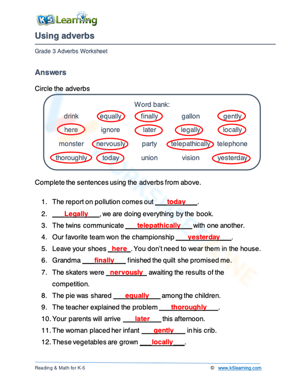 Using adverbs 4 - Page 2
