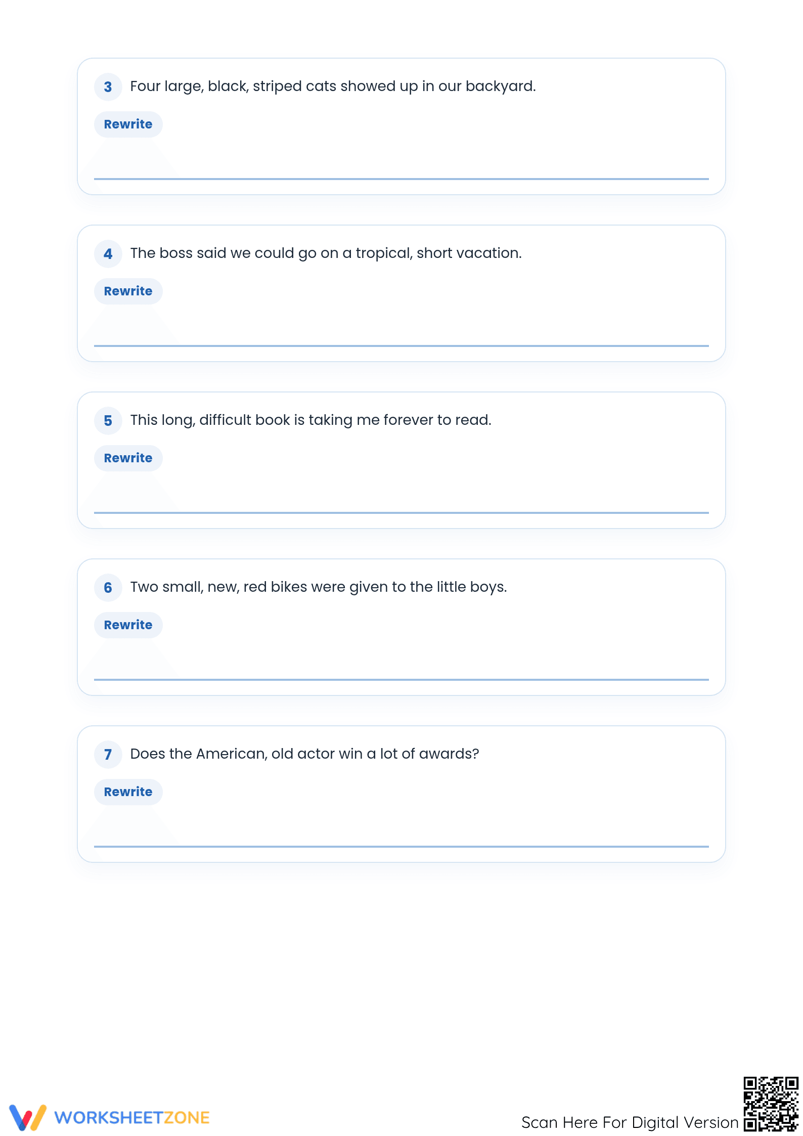 Ordering Adjectives Worksheet | Grade 4 Essential ELA - Page 2