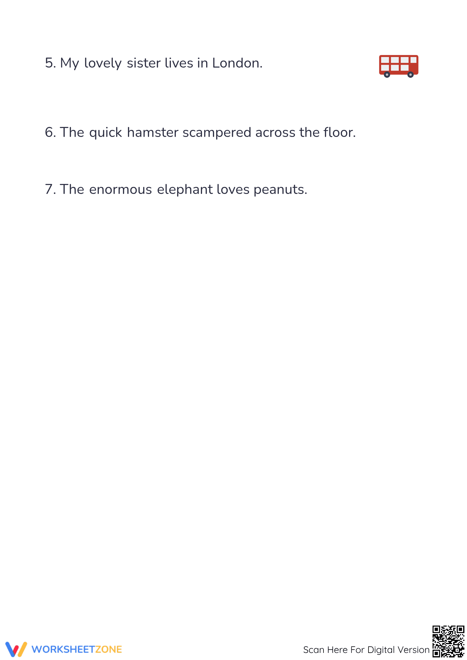 Grade 2 Adjectives — Printable No-Prep Worksheet - Page 2