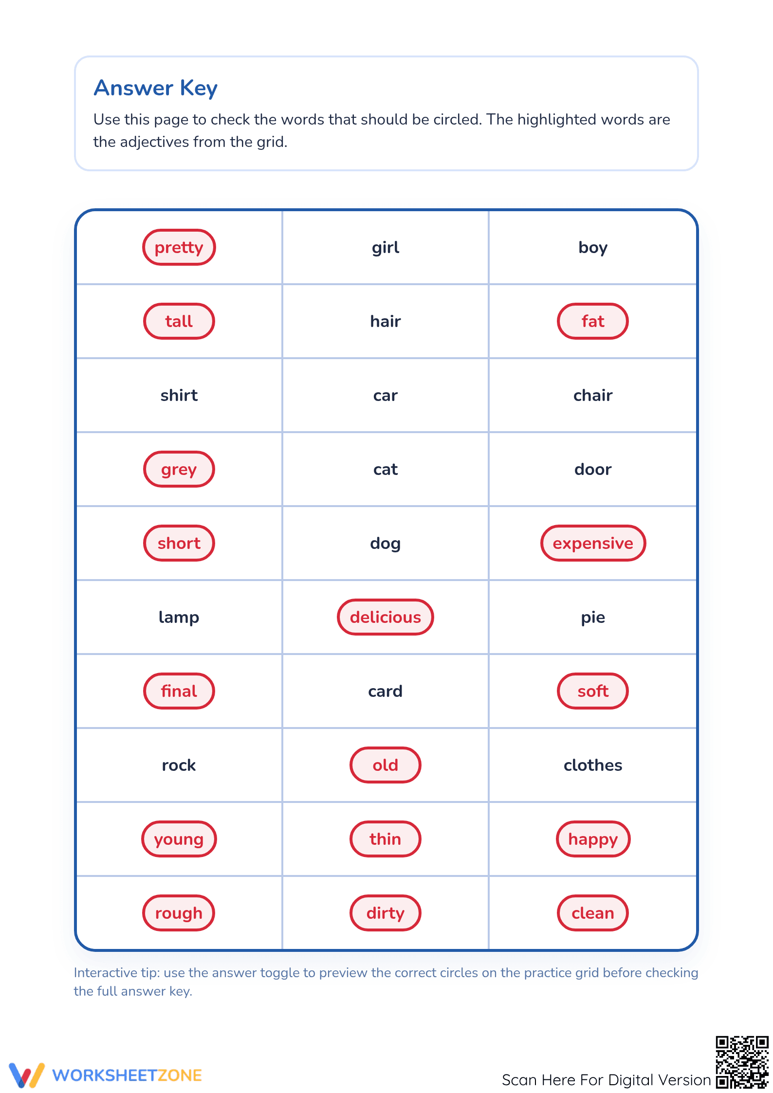 Grade 1 Adjectives Worksheet | Essential Printable - Page 3