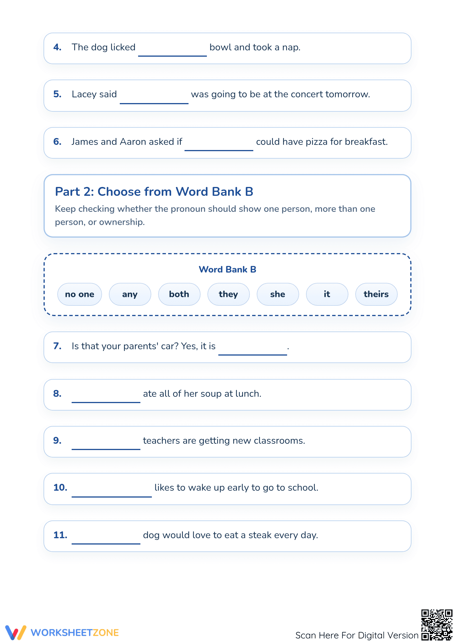 Essential Pronoun Agreement Practice | Grade 3 ELA - Page 2