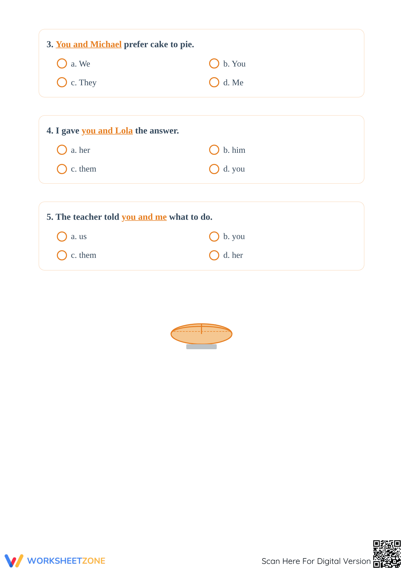 Personal Pronouns Worksheet | Grade 1-3 Printable - Page 2