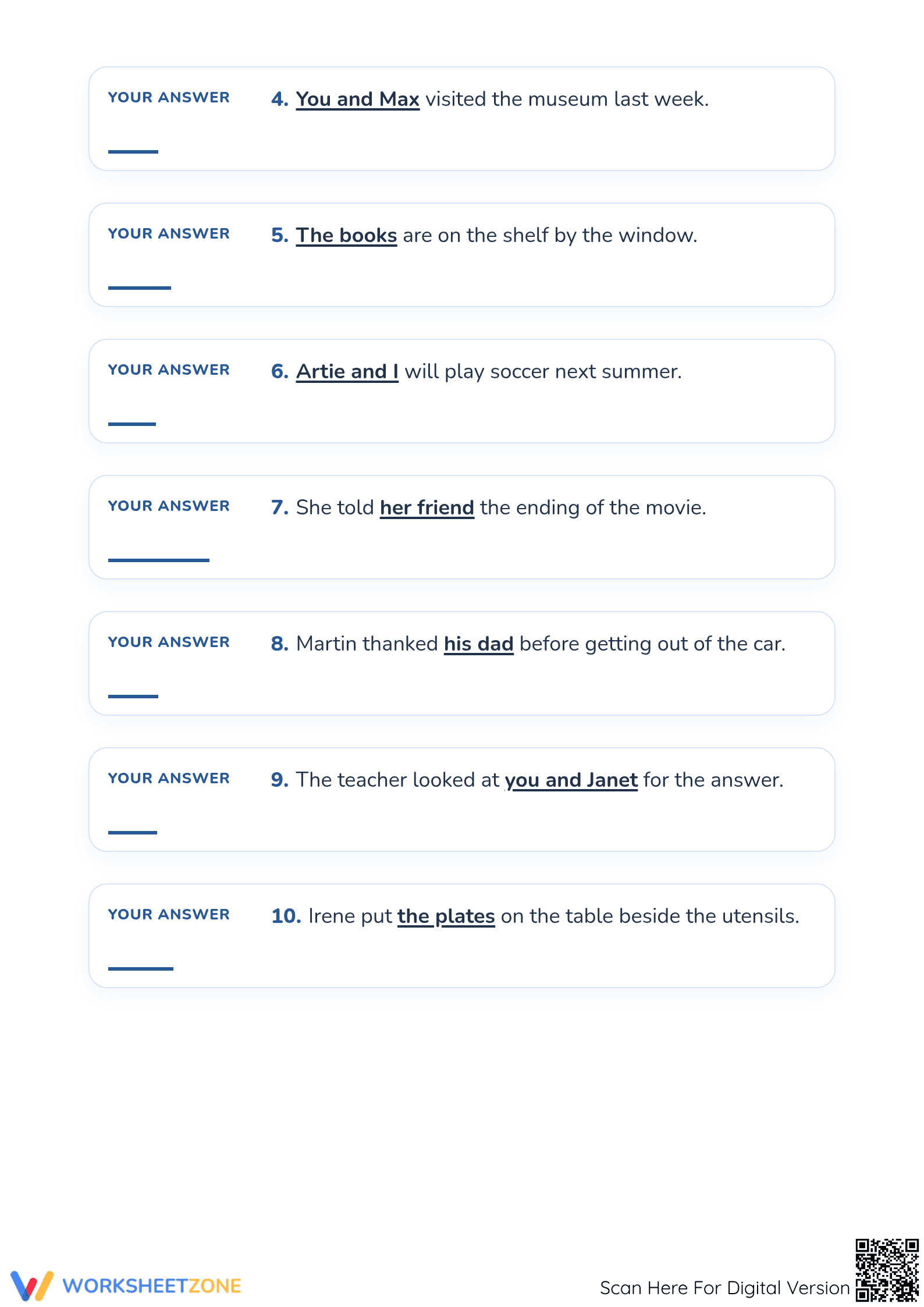 Pronouns Practice Worksheet | Grade 3 Essential - Page 2
