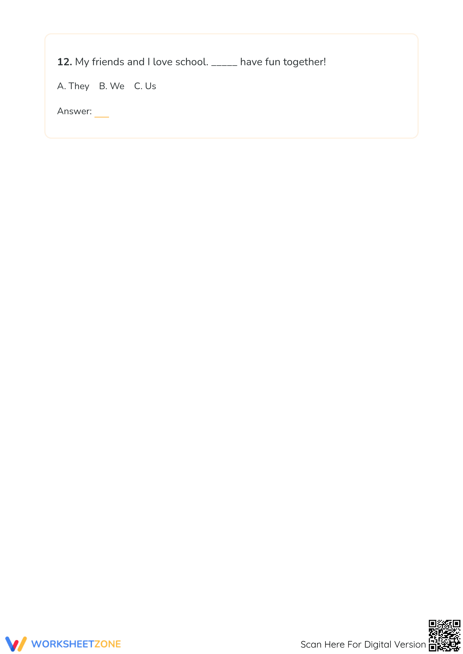 Grade 1 Pronouns Worksheet — Essential Printable Practice - Page 5