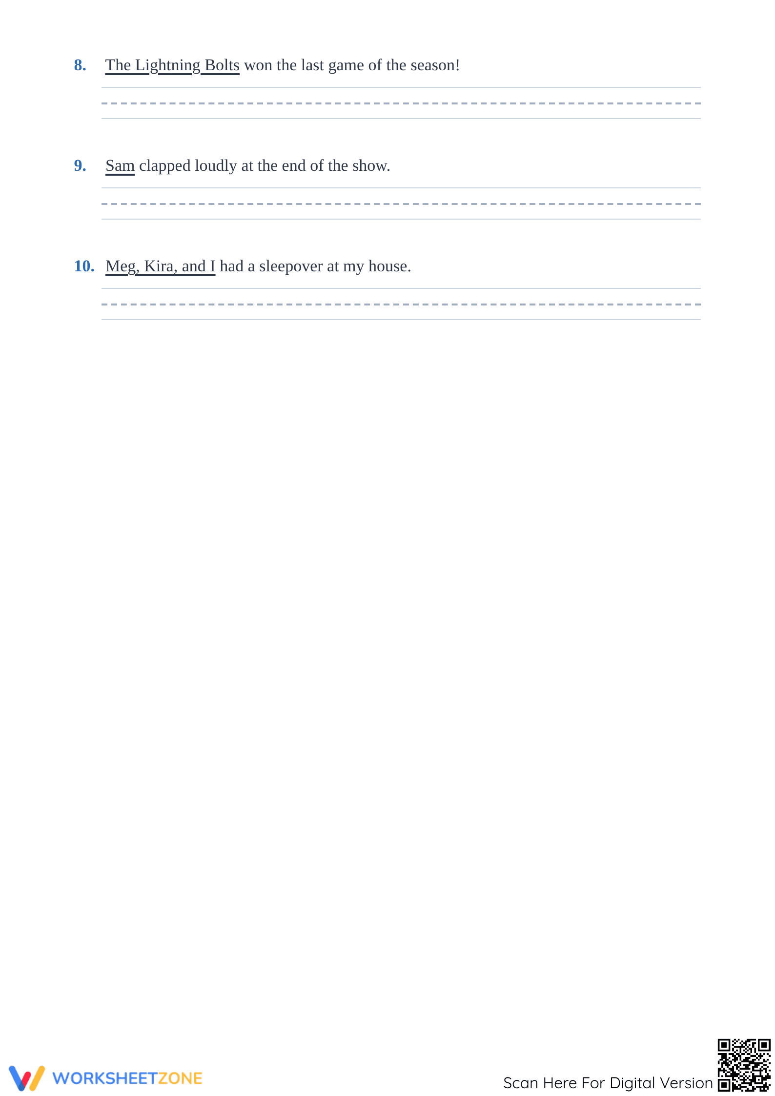 Pronoun Practice Worksheet | Essential Grade 1 ELA - Page 2