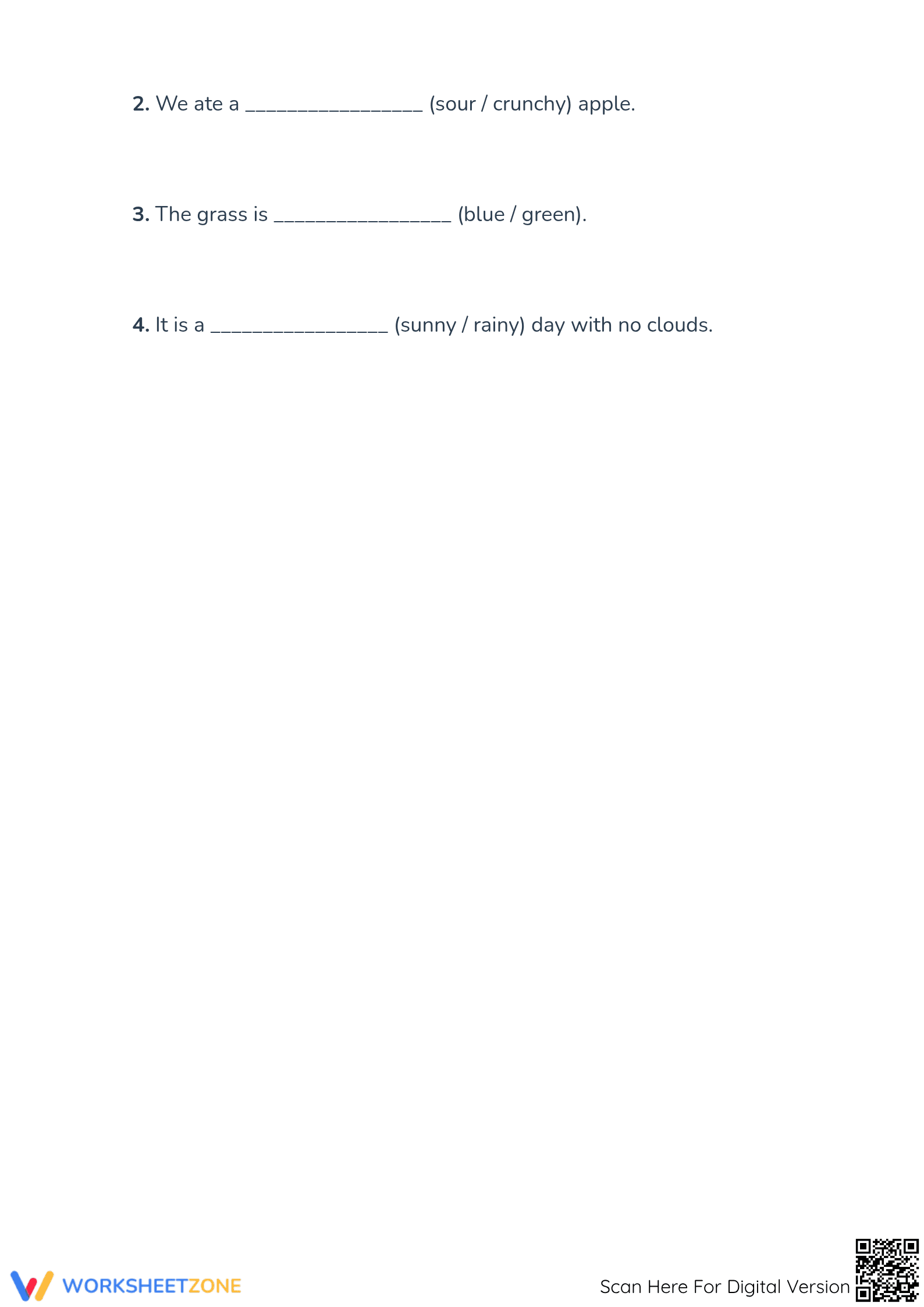 Grade 1 Adjectives Worksheet — Printable No-Prep Practice - Page 3