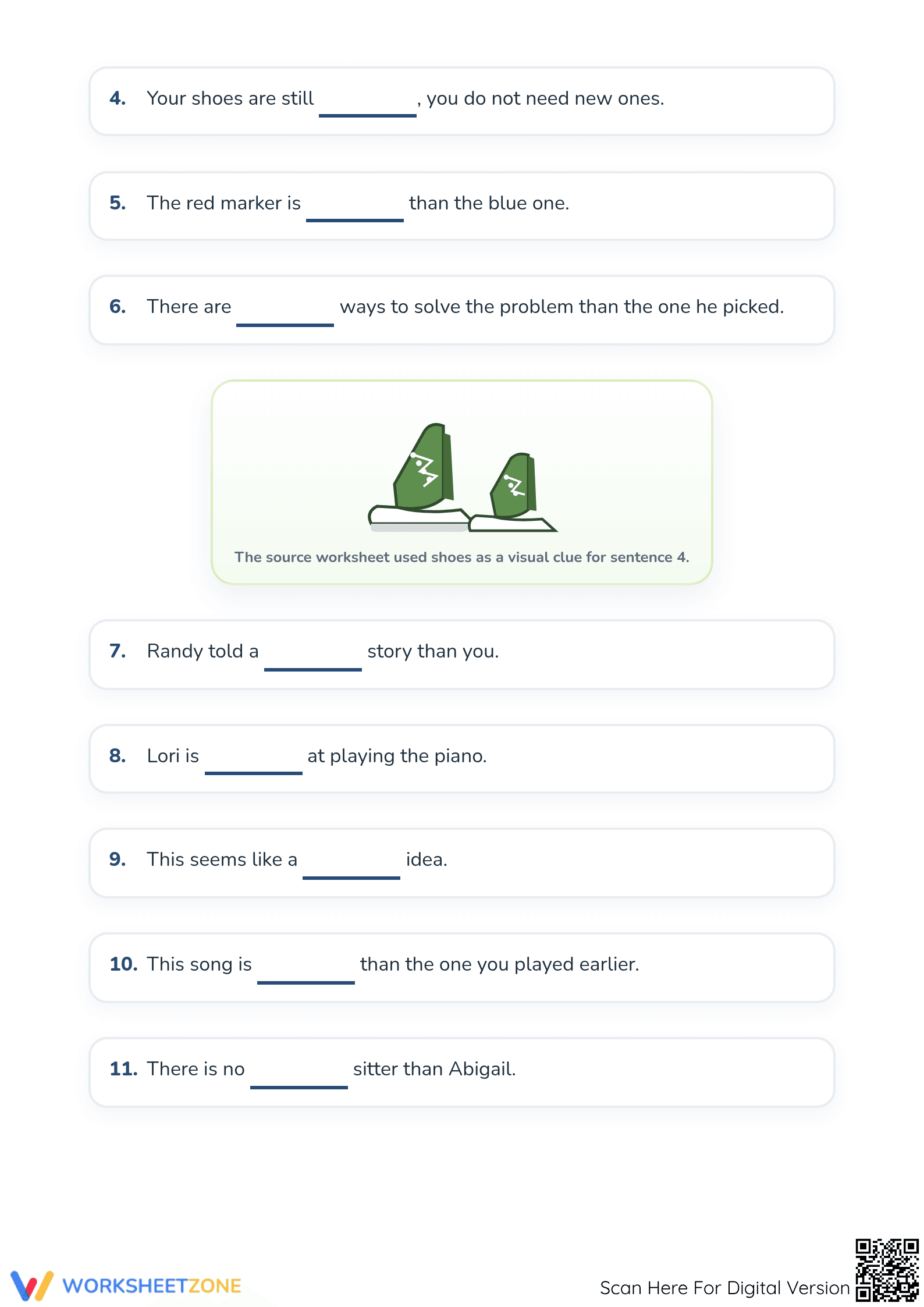 Good and Better Adjectives Worksheet | Printable Grade 2 - Page 2