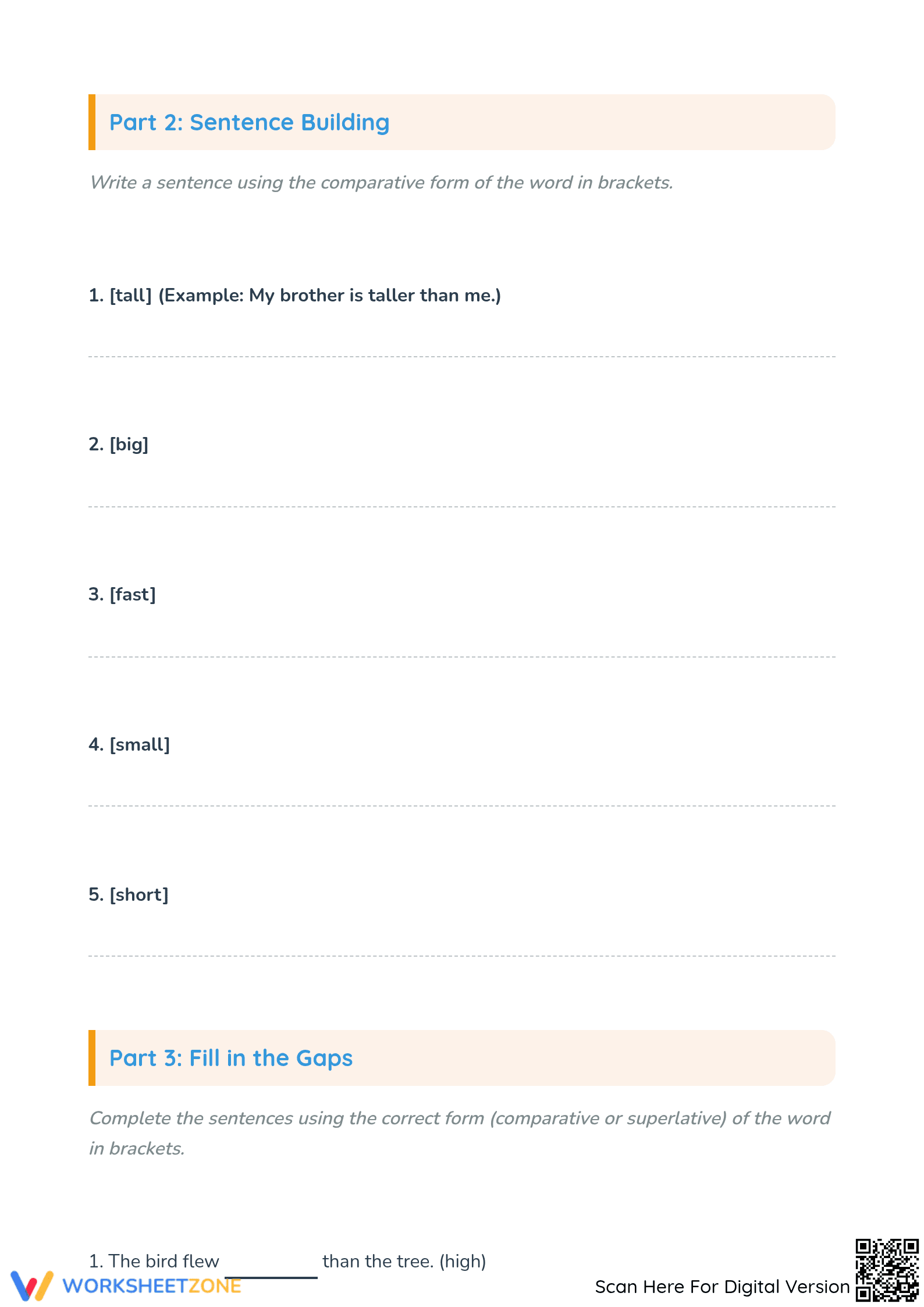 Grade 2 Comparative and Superlative Adjectives | Essential - Page 3