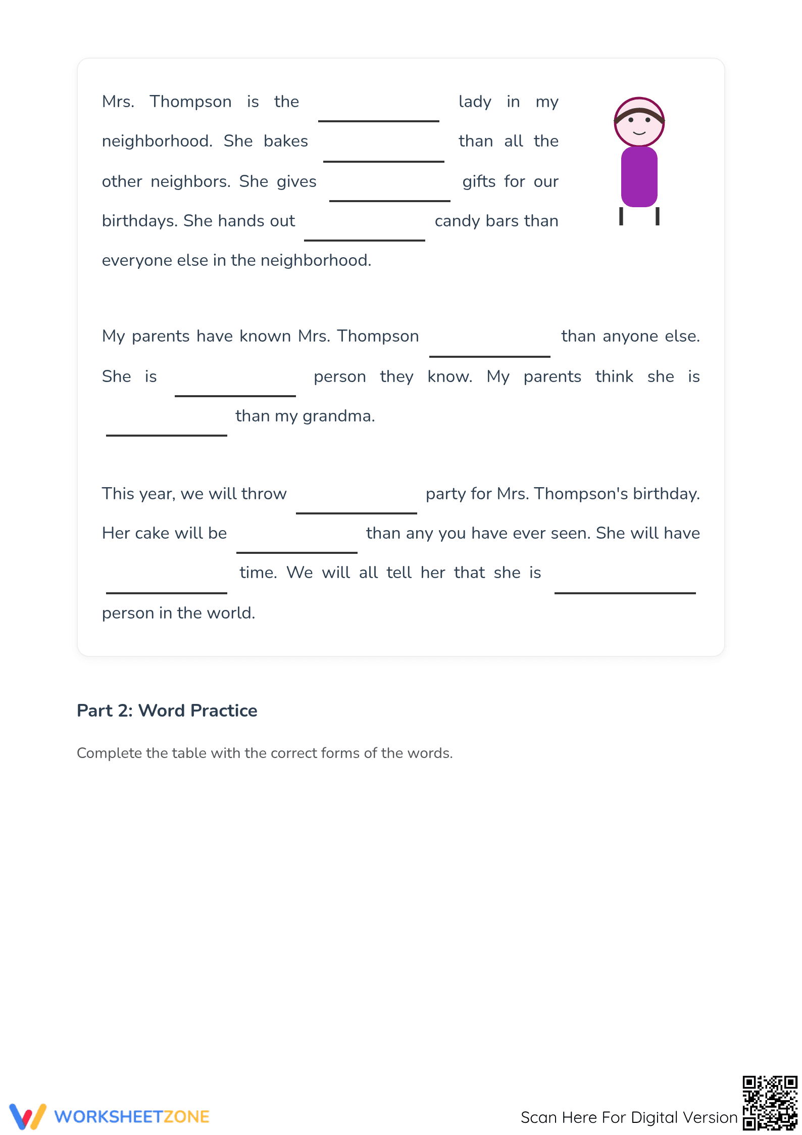 Comparative Adjectives Worksheet | Grade 2 Essential - Page 2
