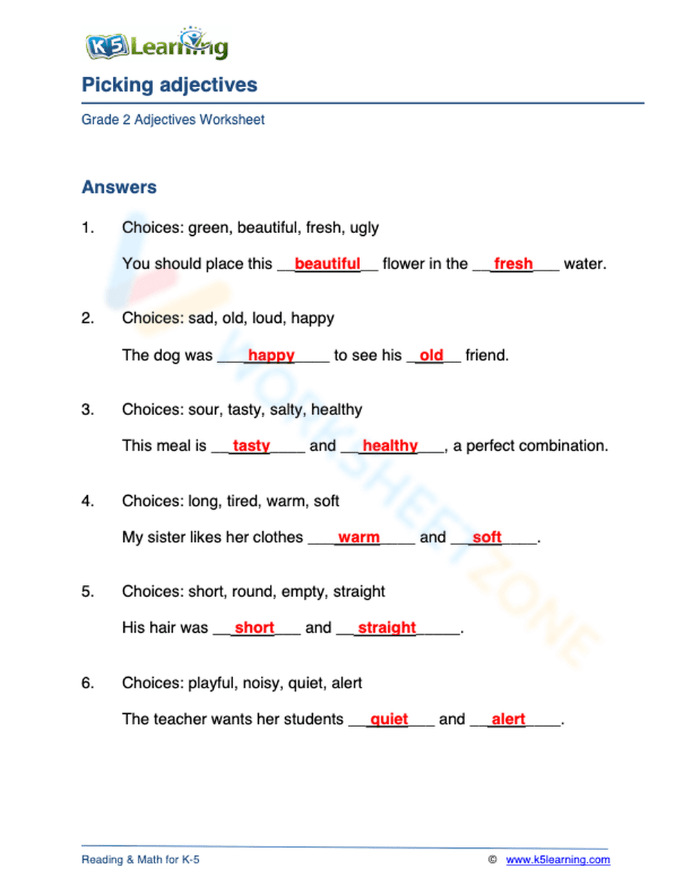 Picking adjectives 2 - Page 2